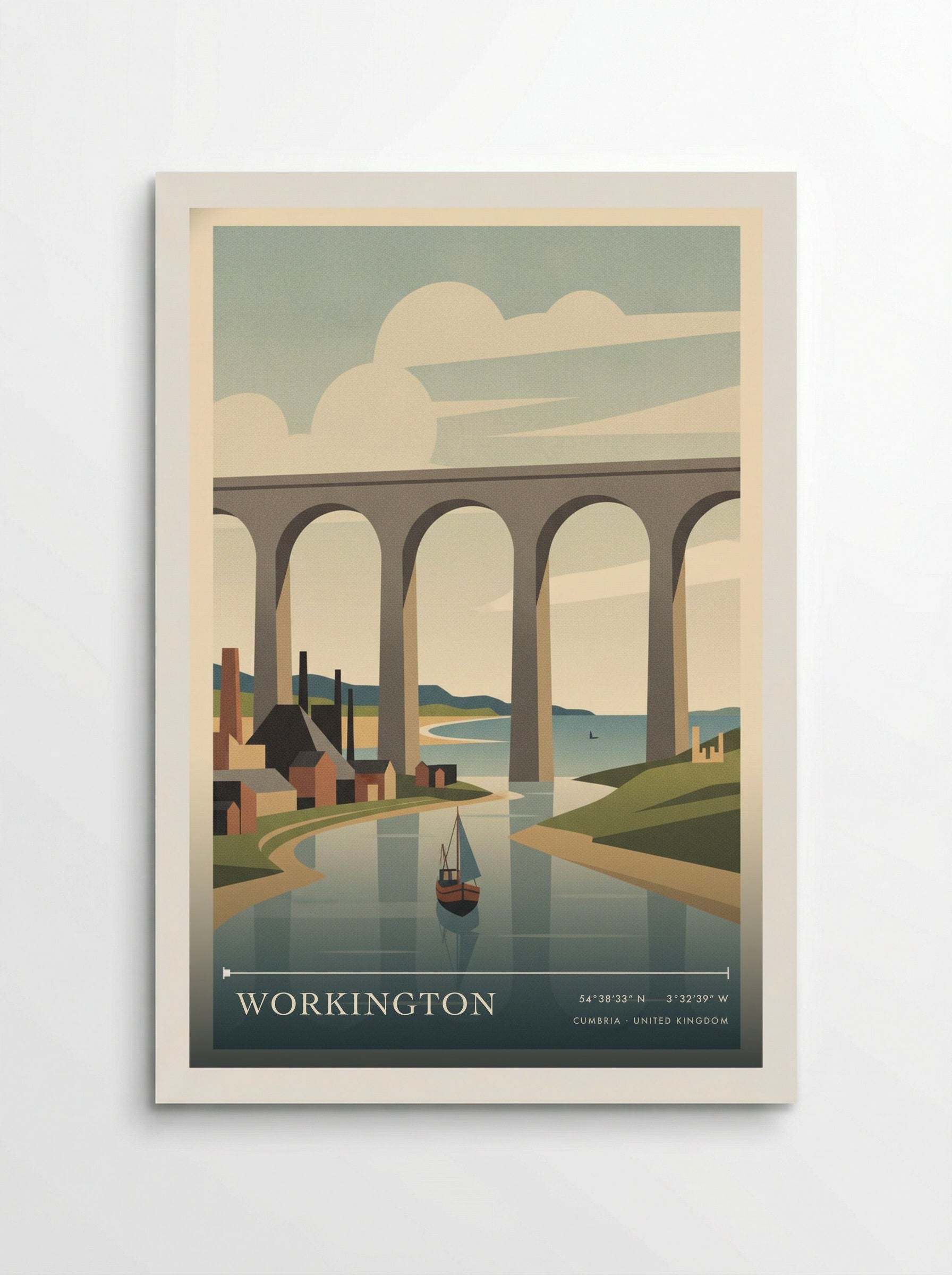 Workington Cumbria United Kingdom Travel Poster - Poster