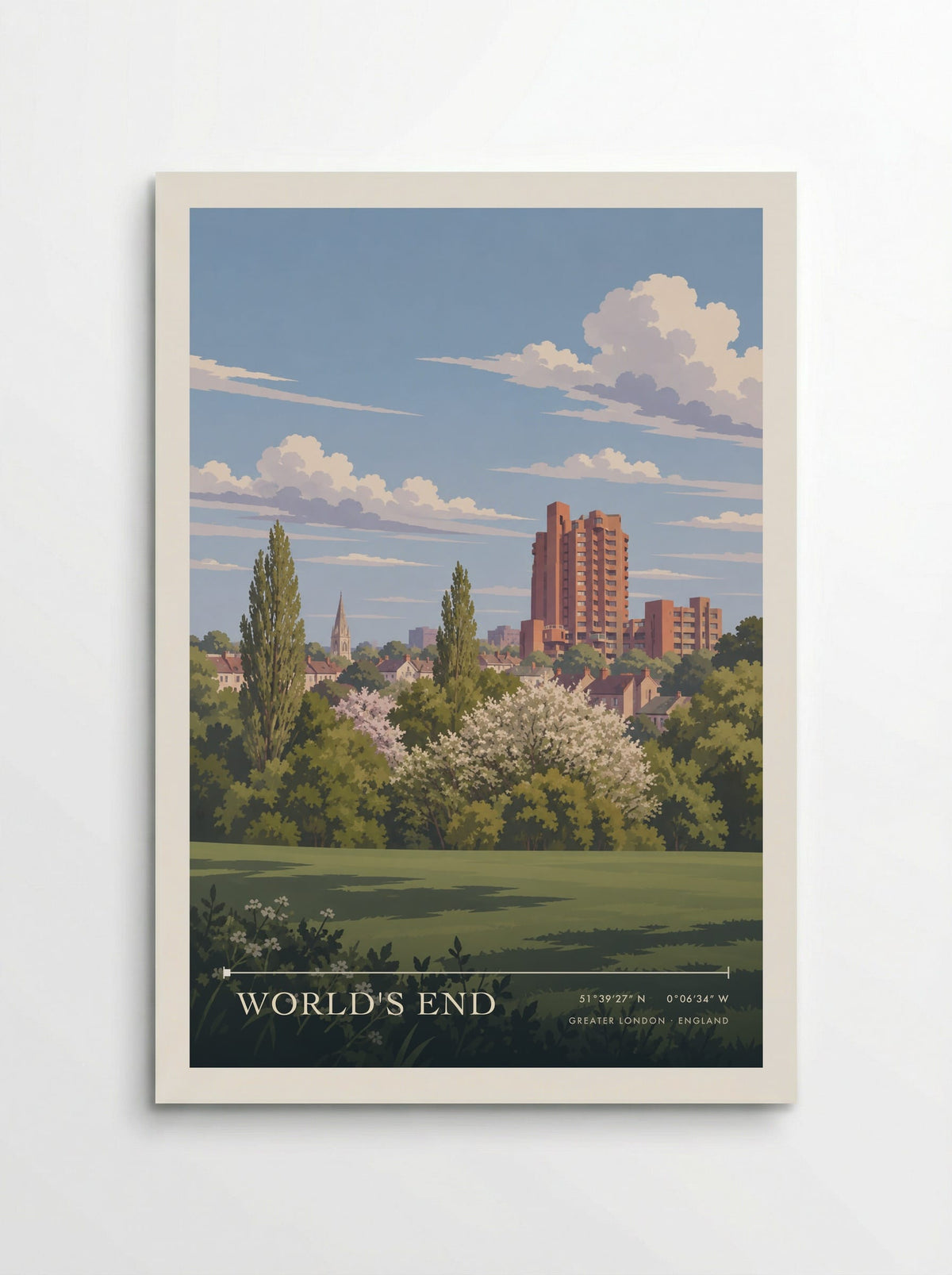 World's End, Greater London | Travel Poster - Poster