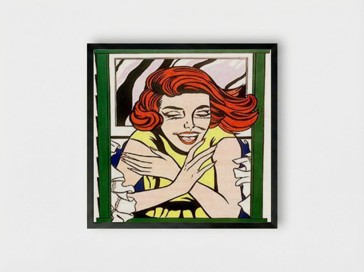 World's Fair Mural - Roy Lichtenstein - Framed Print Black