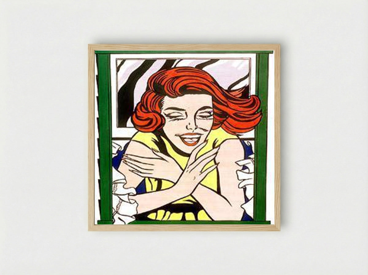 World's Fair Mural - Roy Lichtenstein - Framed Print Wood