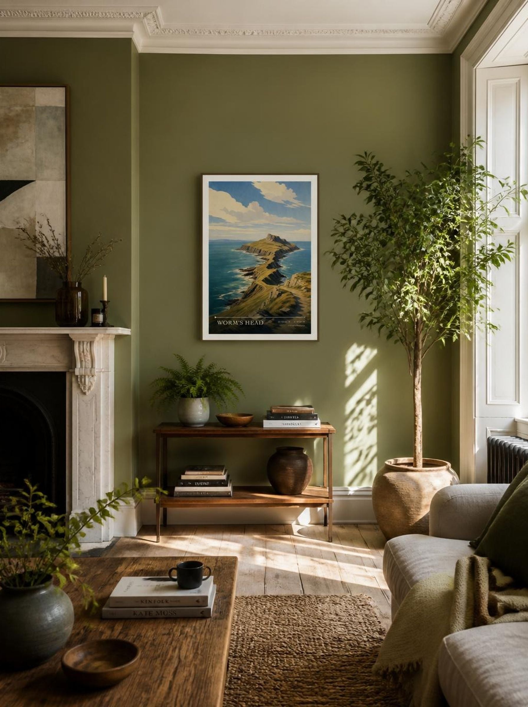 Worm's Head United Kingdom Travel Poster - Lifestyle