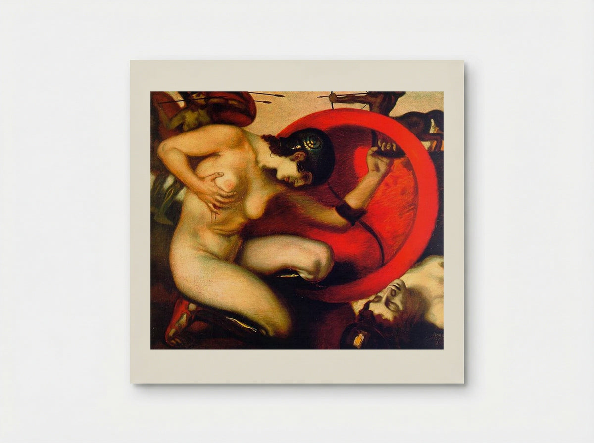 Wounded Amazon - Franz von Stuck - Poster