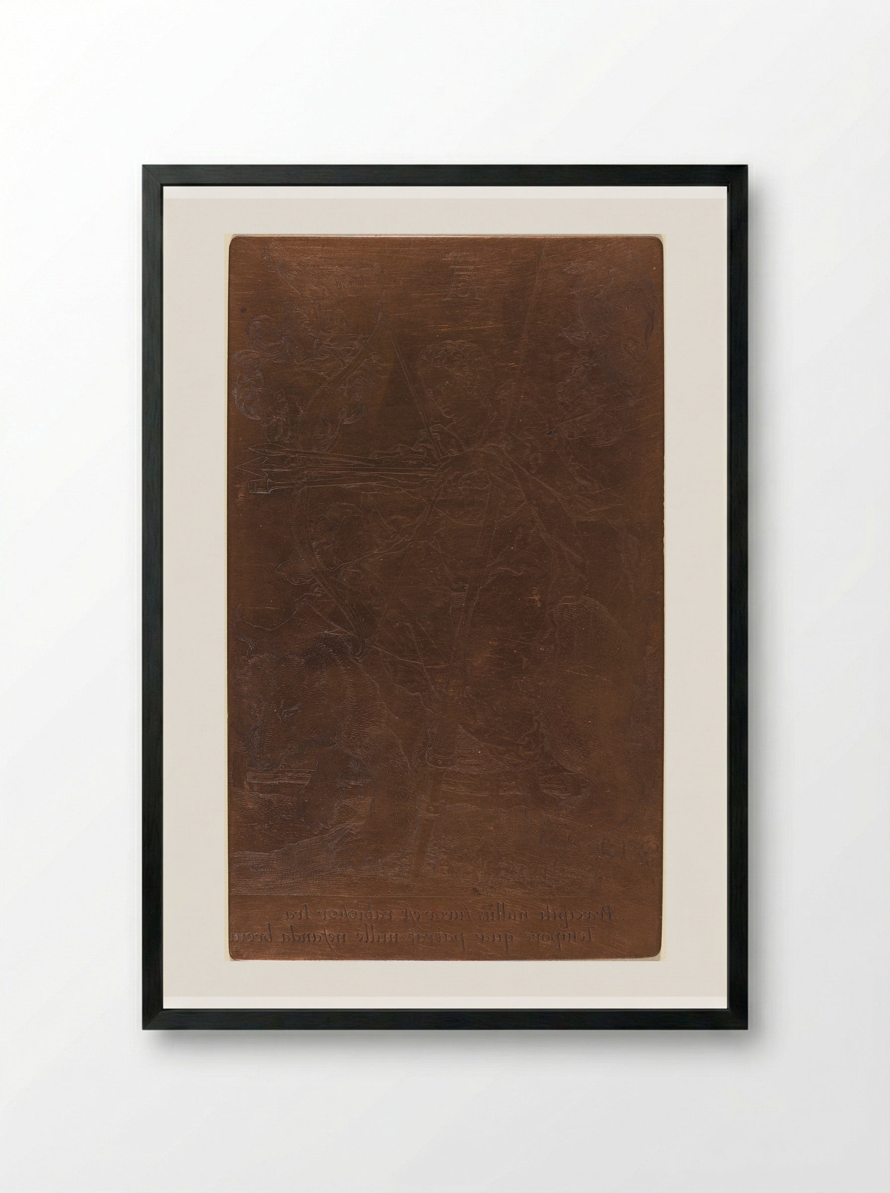 Wrath - Heinrich Aldegrever - Framed Print Black