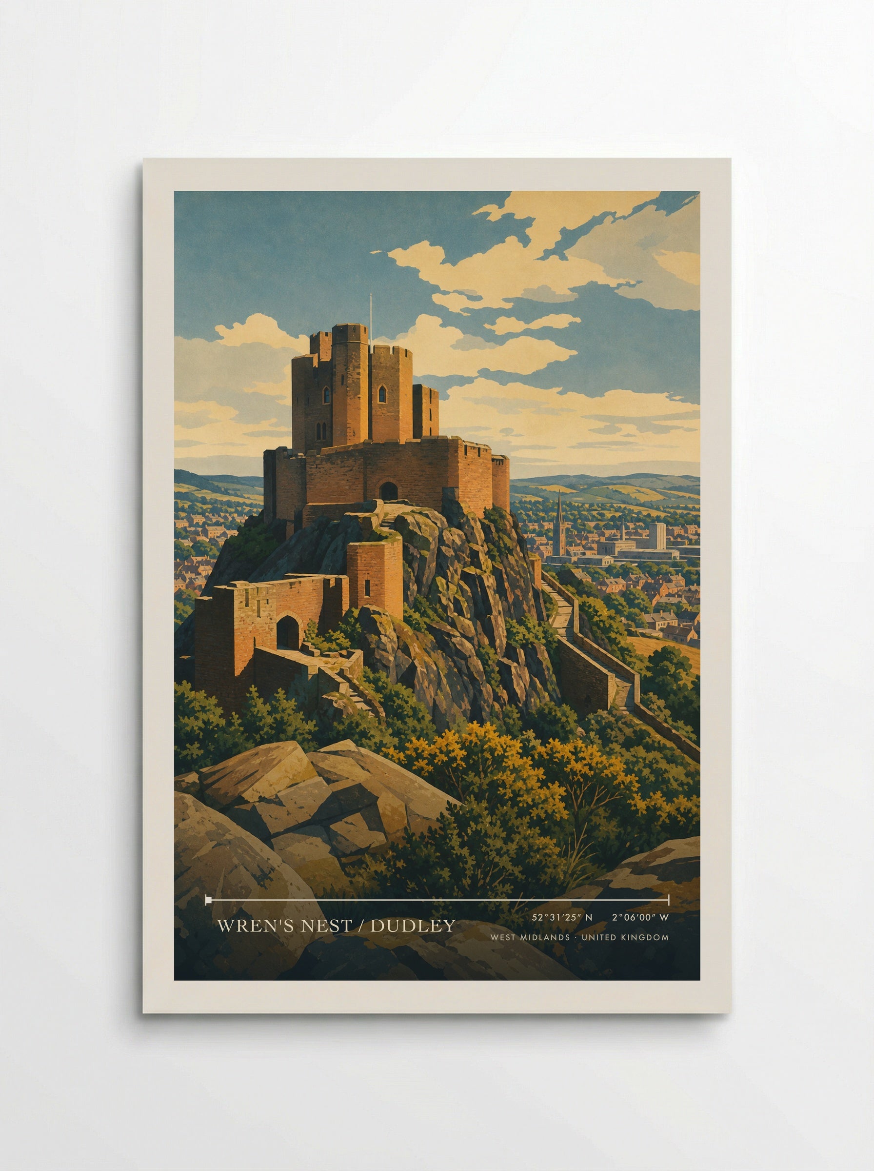 Wren's Nest / Dudley West Midlands United Kingdom Travel Poster - Poster