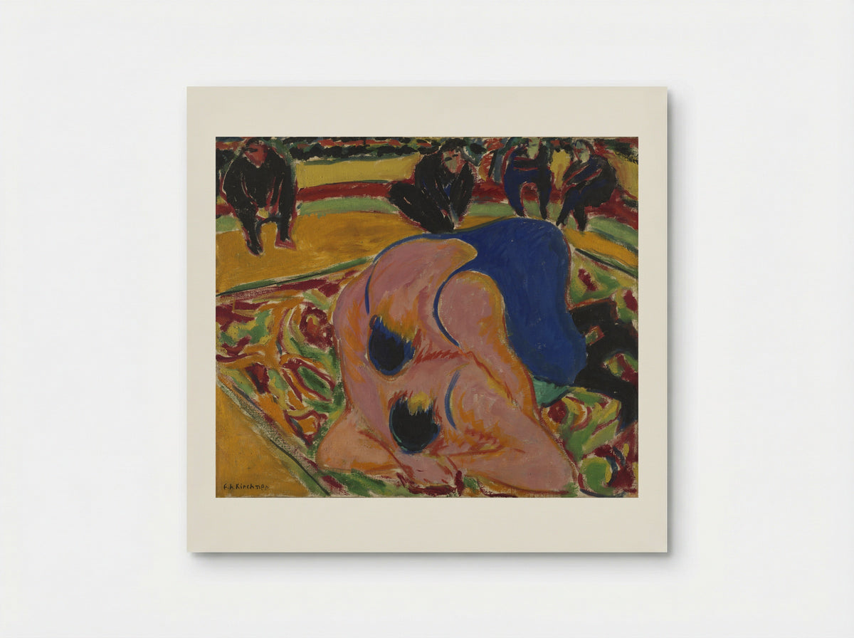 Wrestlers in a Circus - Ernst Ludwig Kirchner - Poster
