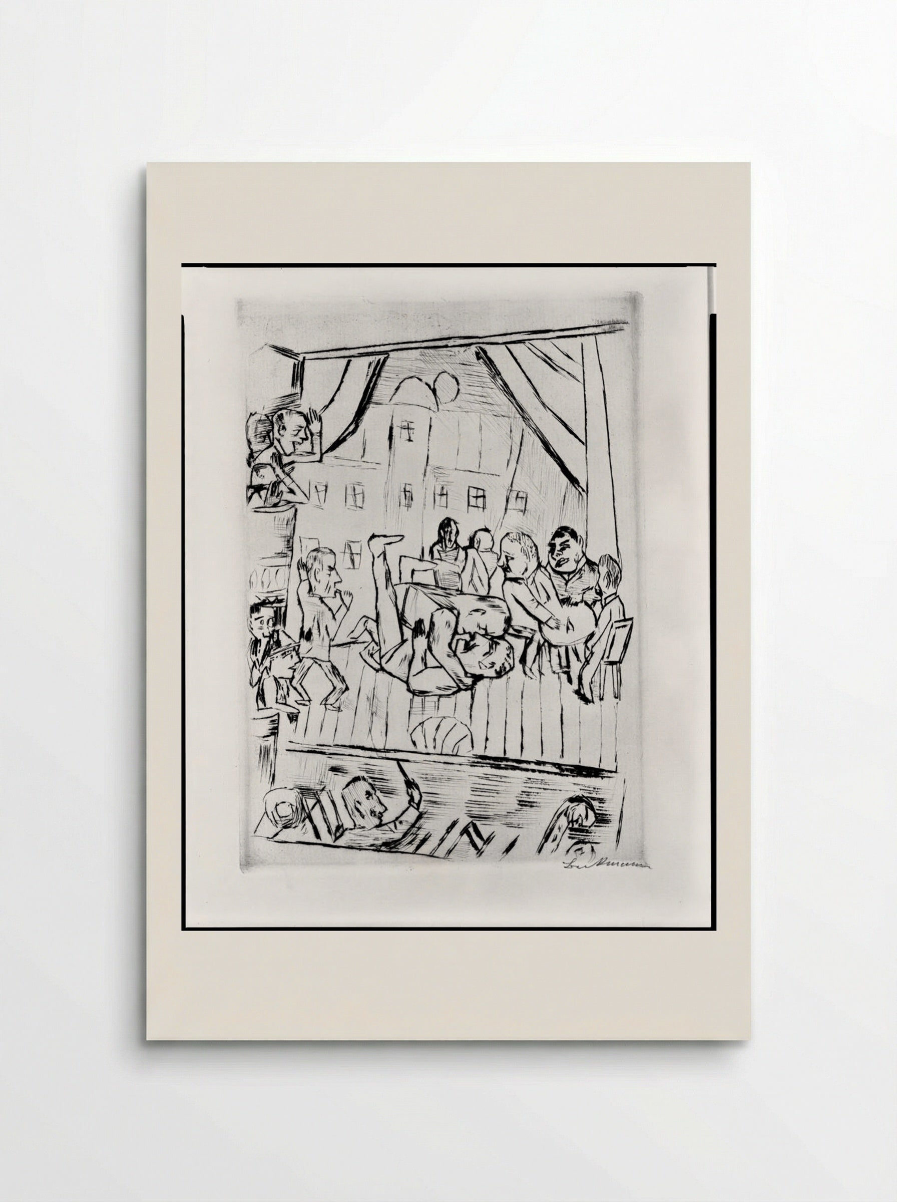 Wrestlers - Max Beckmann - Poster
