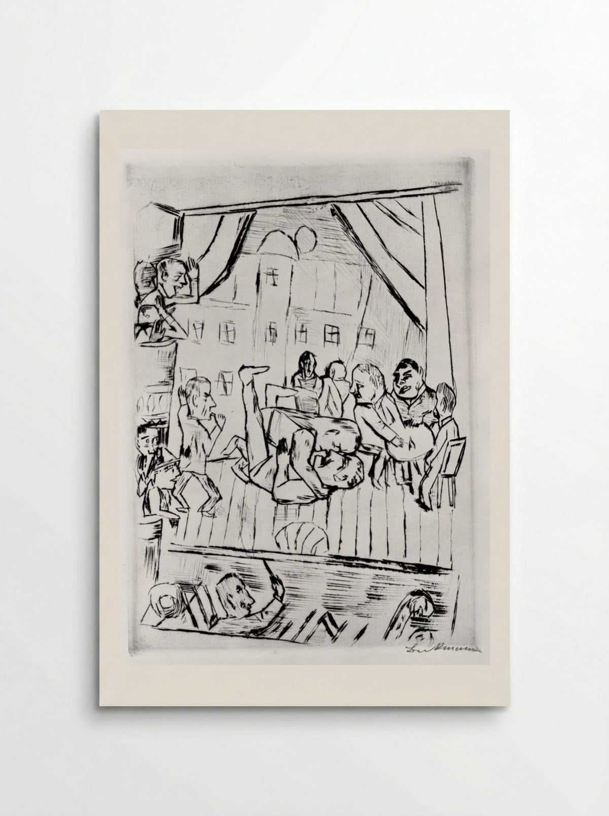 Wrestlers - Max Beckmann - Poster