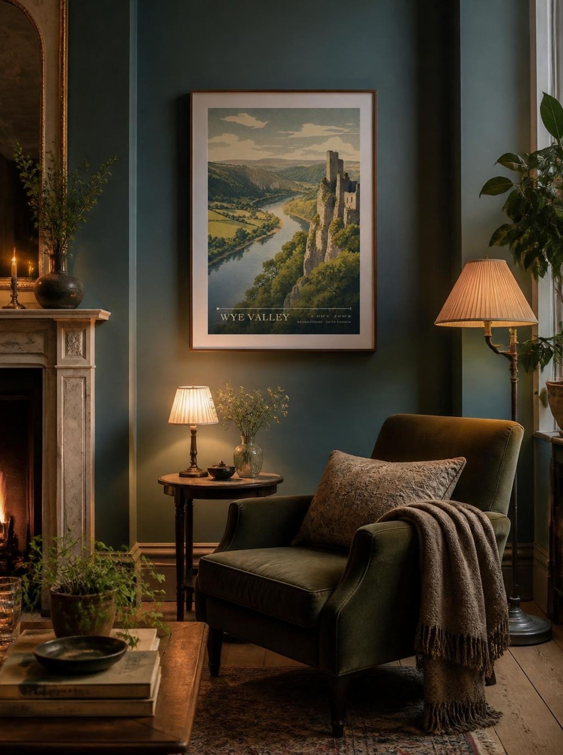 Wye Valley Monmouthshire United Kingdom Travel Poster - Lifestyle