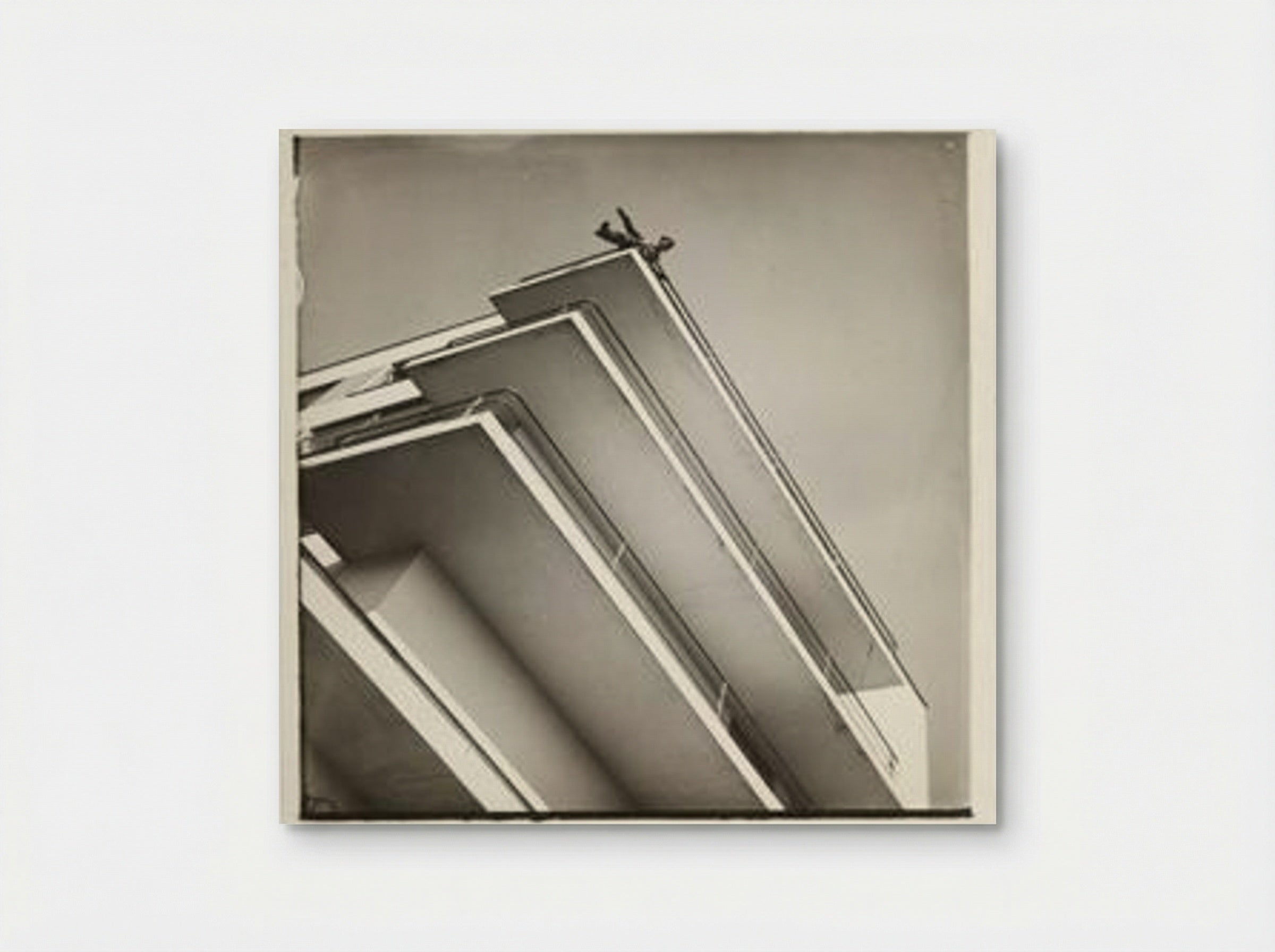 Xanti Schawinsky on a Bauhaus Balcony - László Moholy-Nagy - Poster