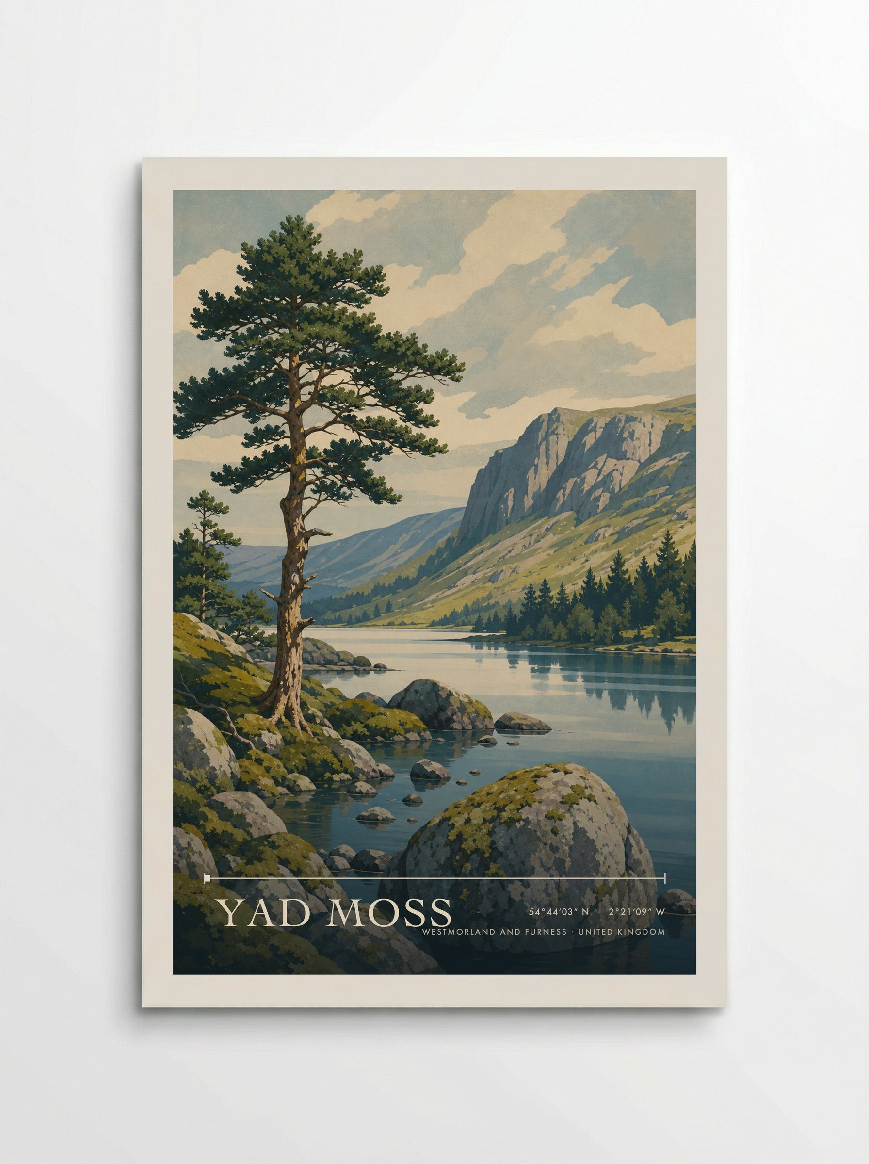 Yad Moss Westmorland and Furness United Kingdom Travel Poster - Poster