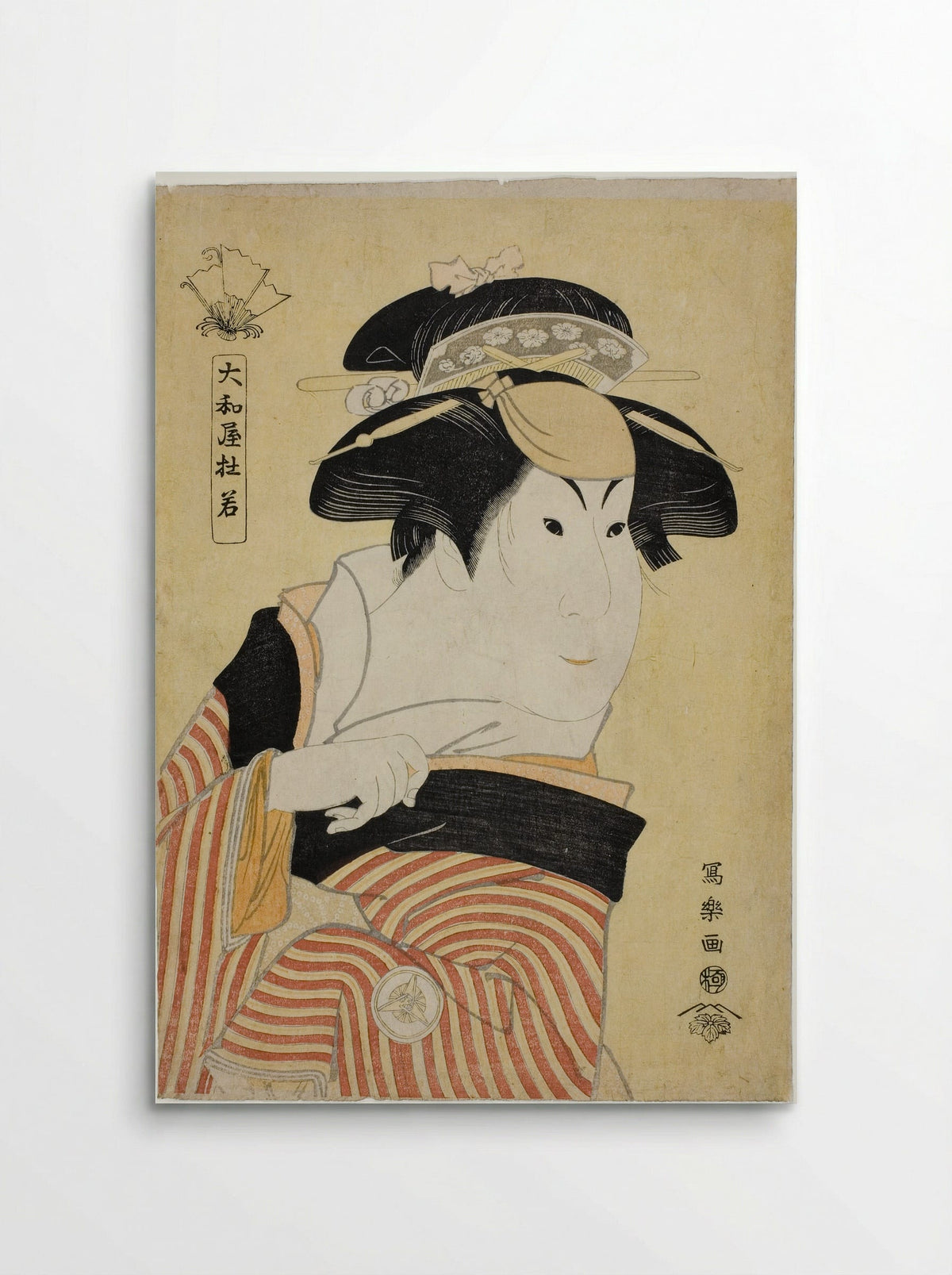 Yamatoya Tojaku (The Actor Iwai Hanshiro IV as Otoma) - Tōshūsai Sharaku - Poster