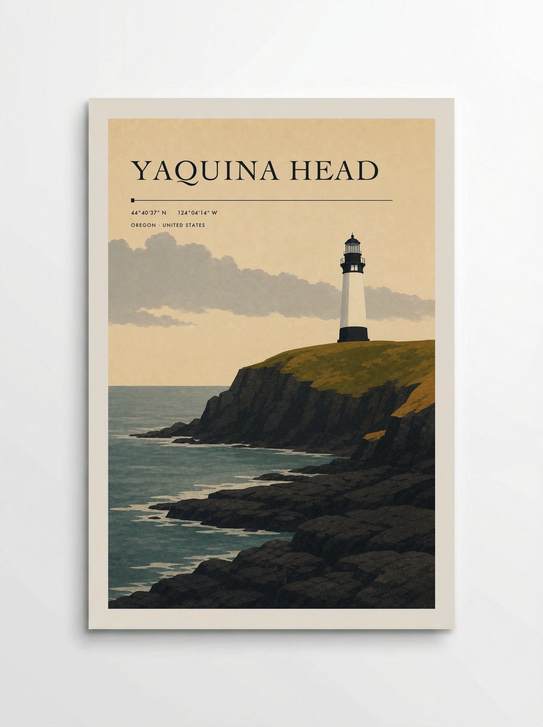 Yaquina Head Travel Poster Artwork - Poster