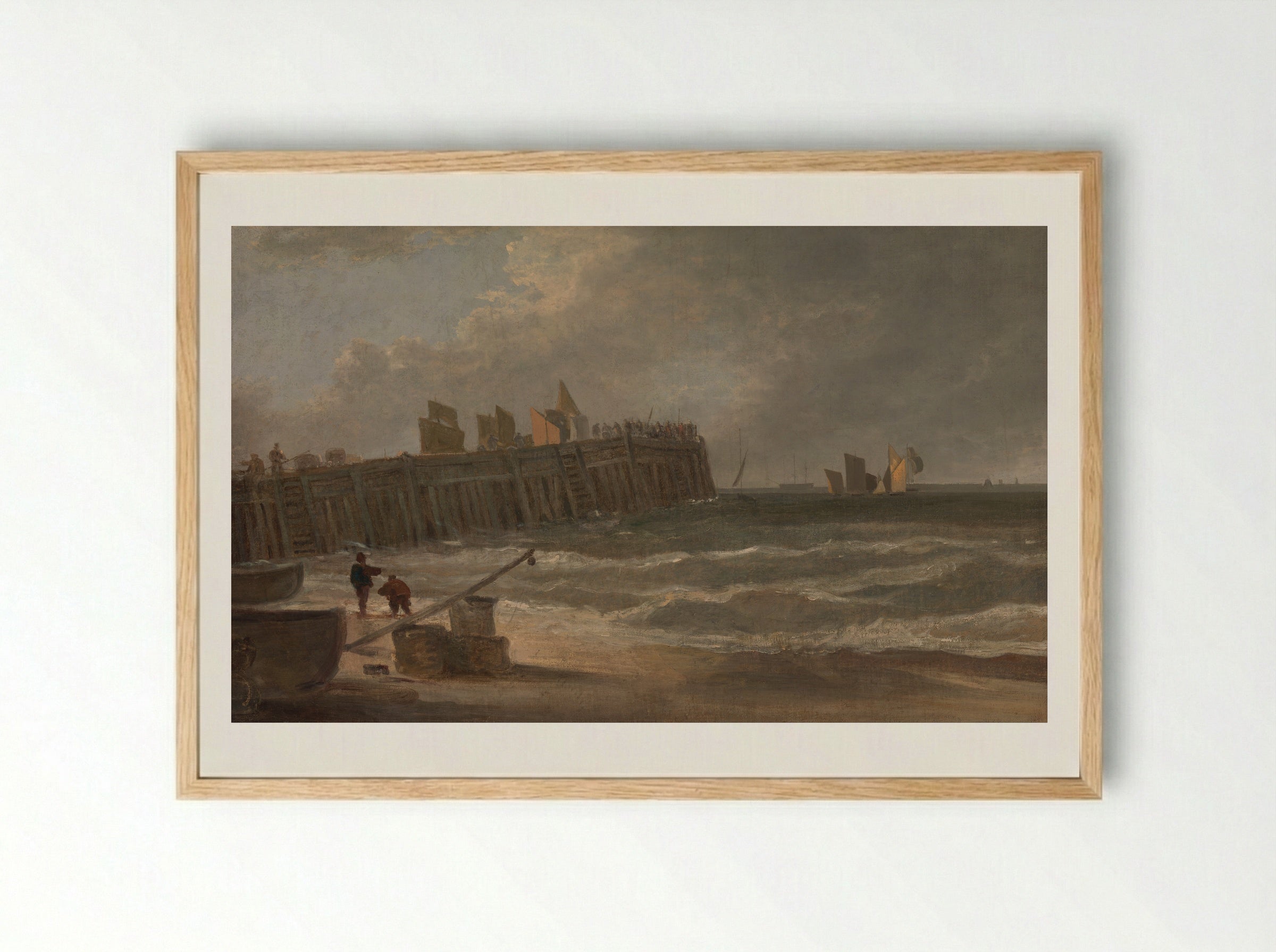 Yarmouth Jetty - John Crome - Framed Print Wood