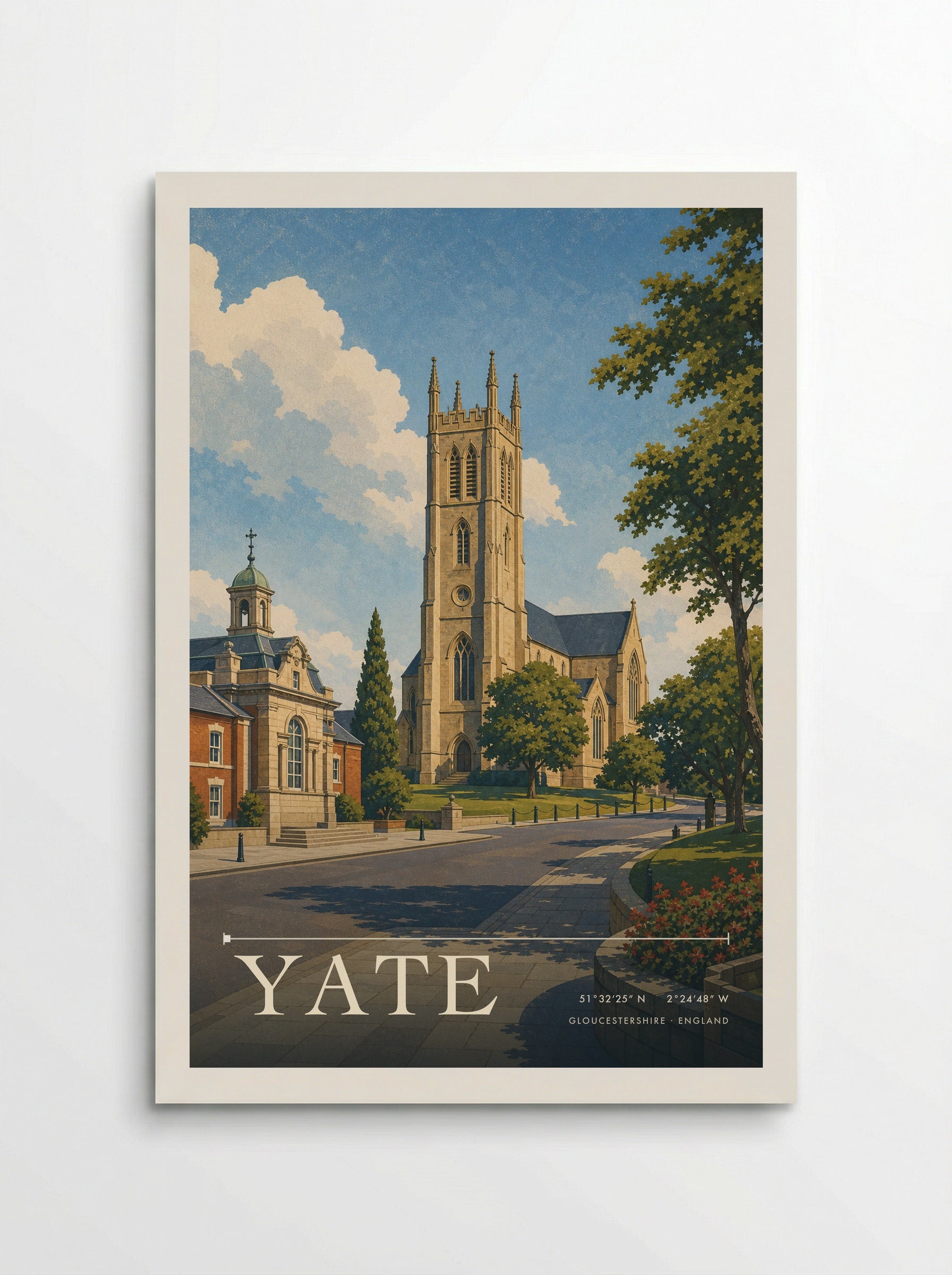 Yate Gloucestershire England Travel Poster - Poster