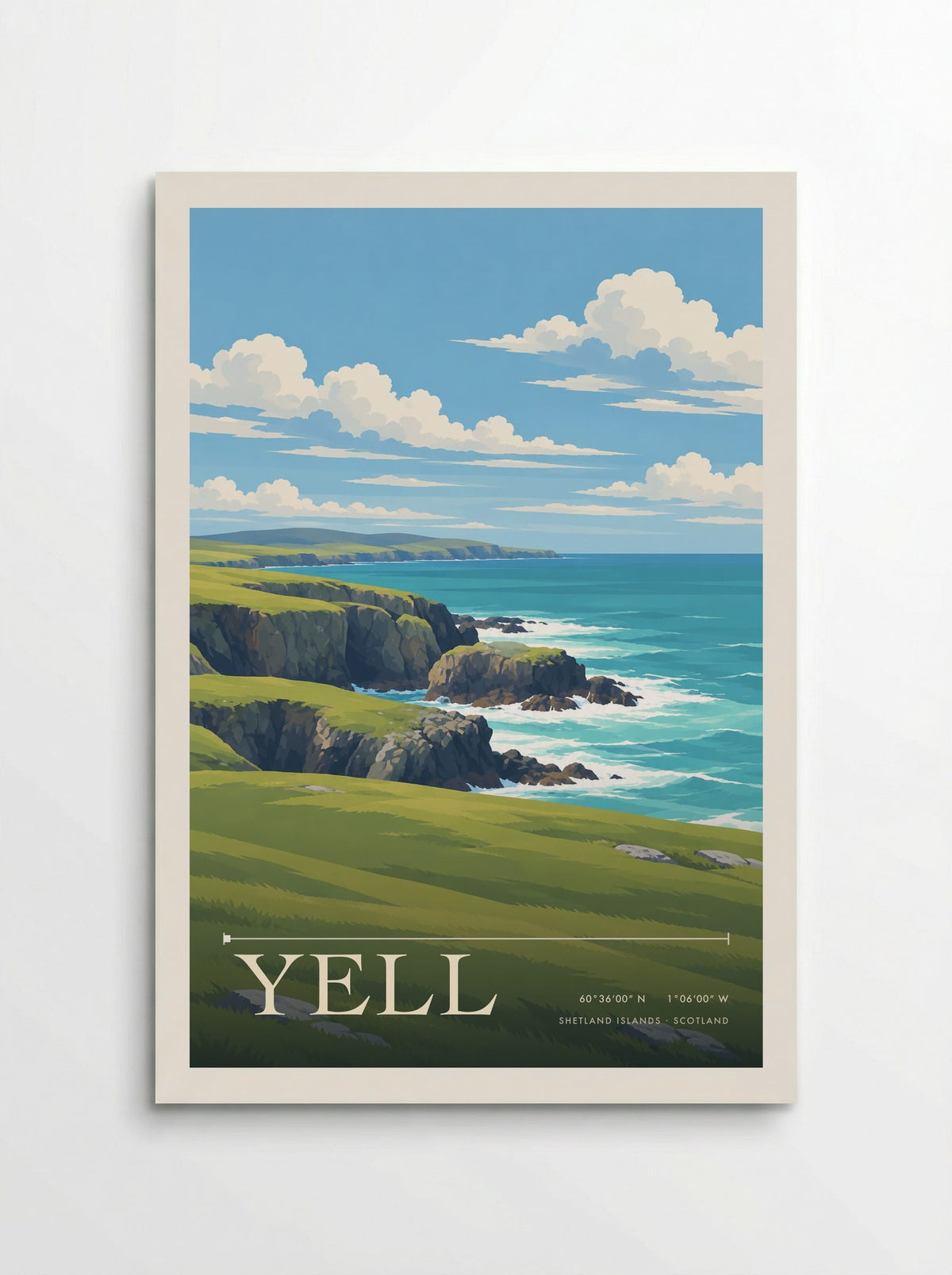 Yell, Shetland Islands | Travel Poster - Poster