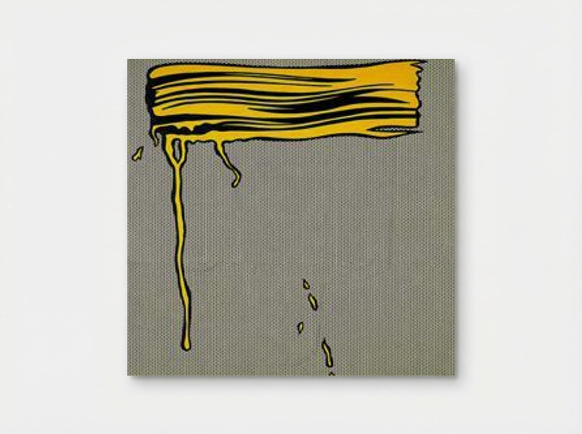 Yellow Brushstroke I - Roy Lichtenstein - Poster
