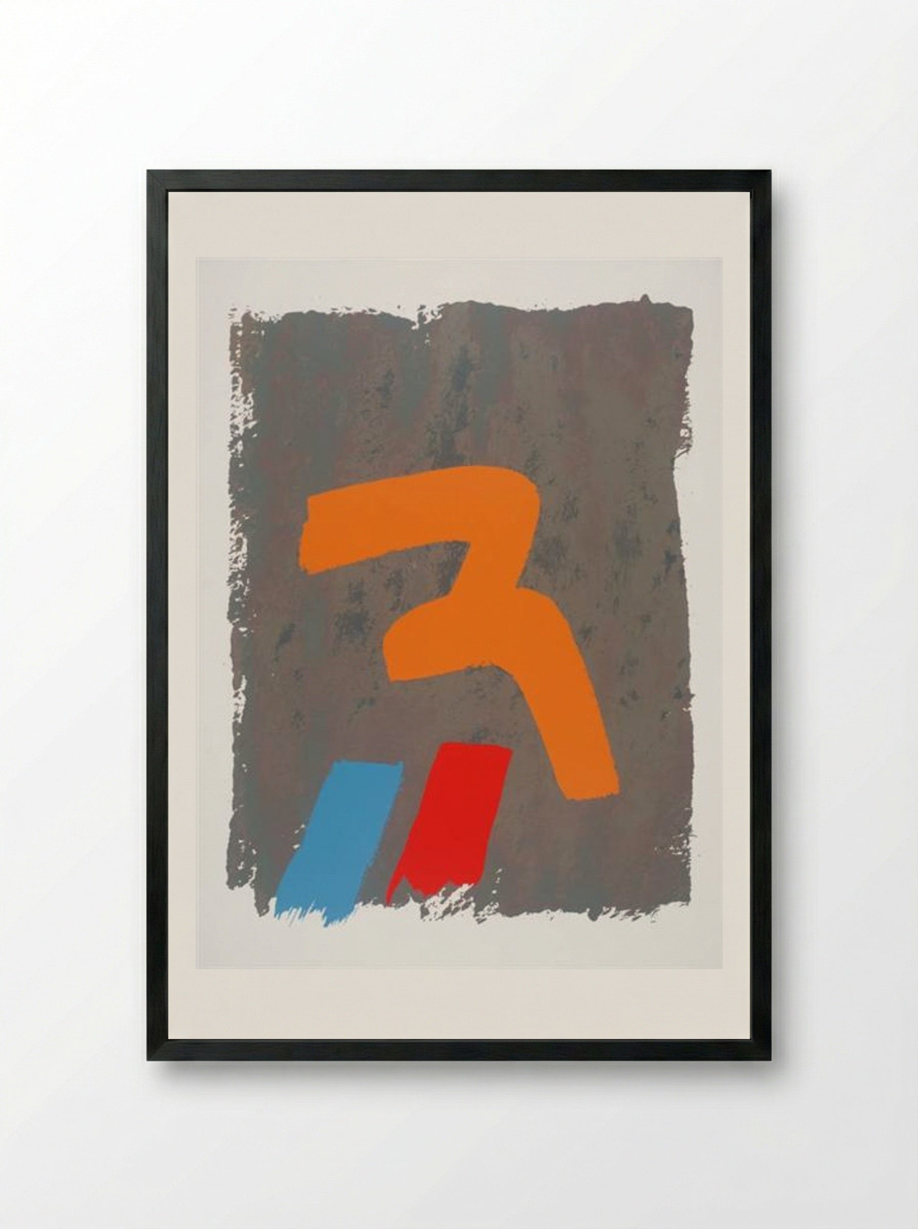 Yellow Mark - Jack Bush - Framed Print Black