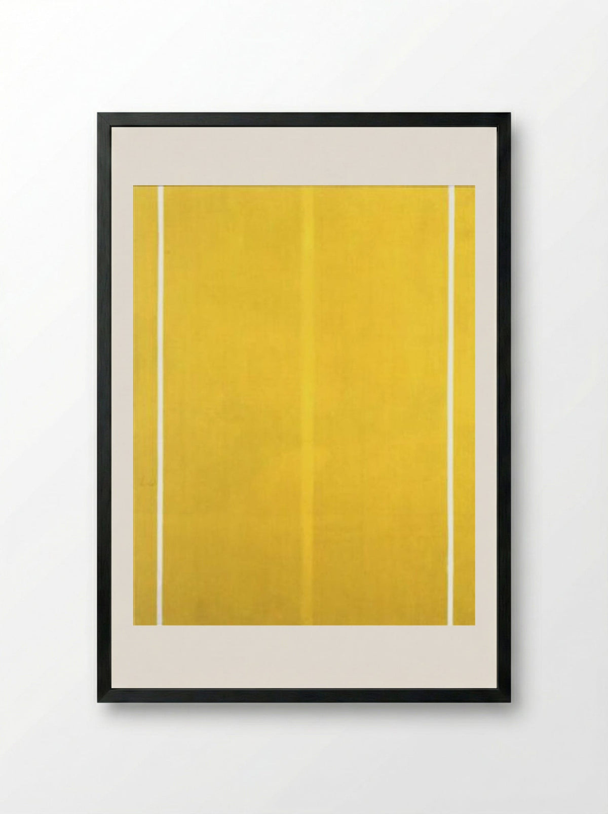 Yellow Painting - Barnett Newman - Framed Print Black