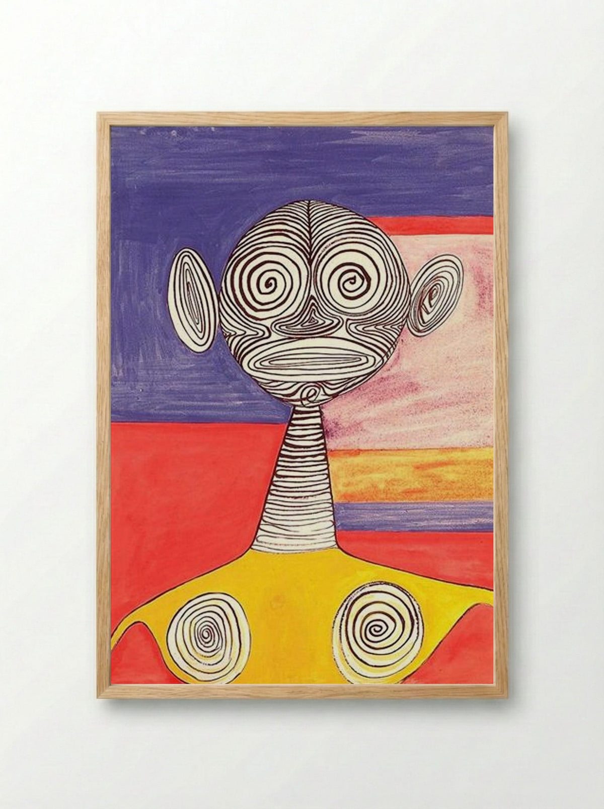 Yellow Tights - Alexander Calder - Framed Print Wood