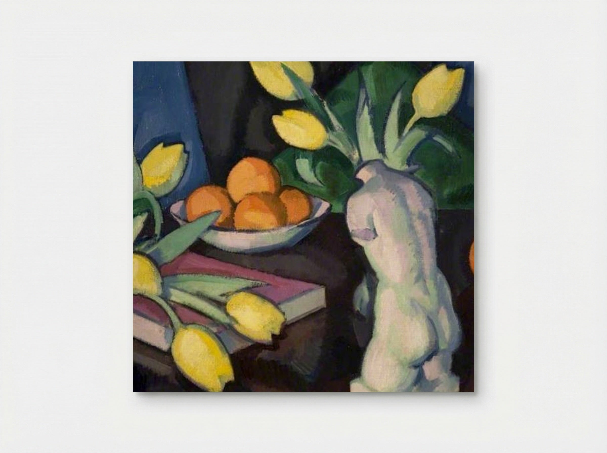Yellow Tulips and Statuette - Samuel Peploe - Poster