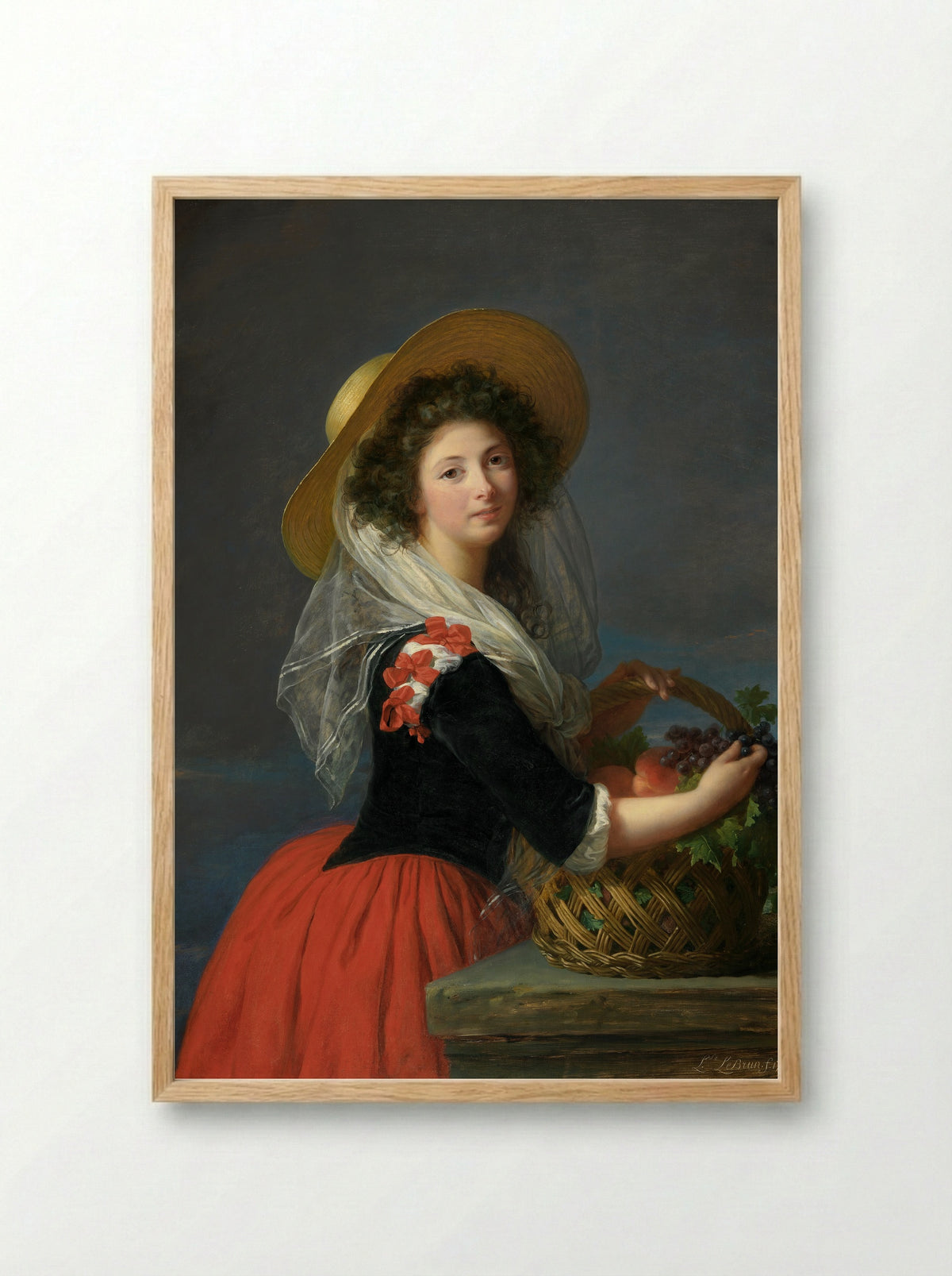 Yolande Gabrielle Martine, duchesse de Polignac - Elisabeth Vigée-Le Brun - Framed Print Wood