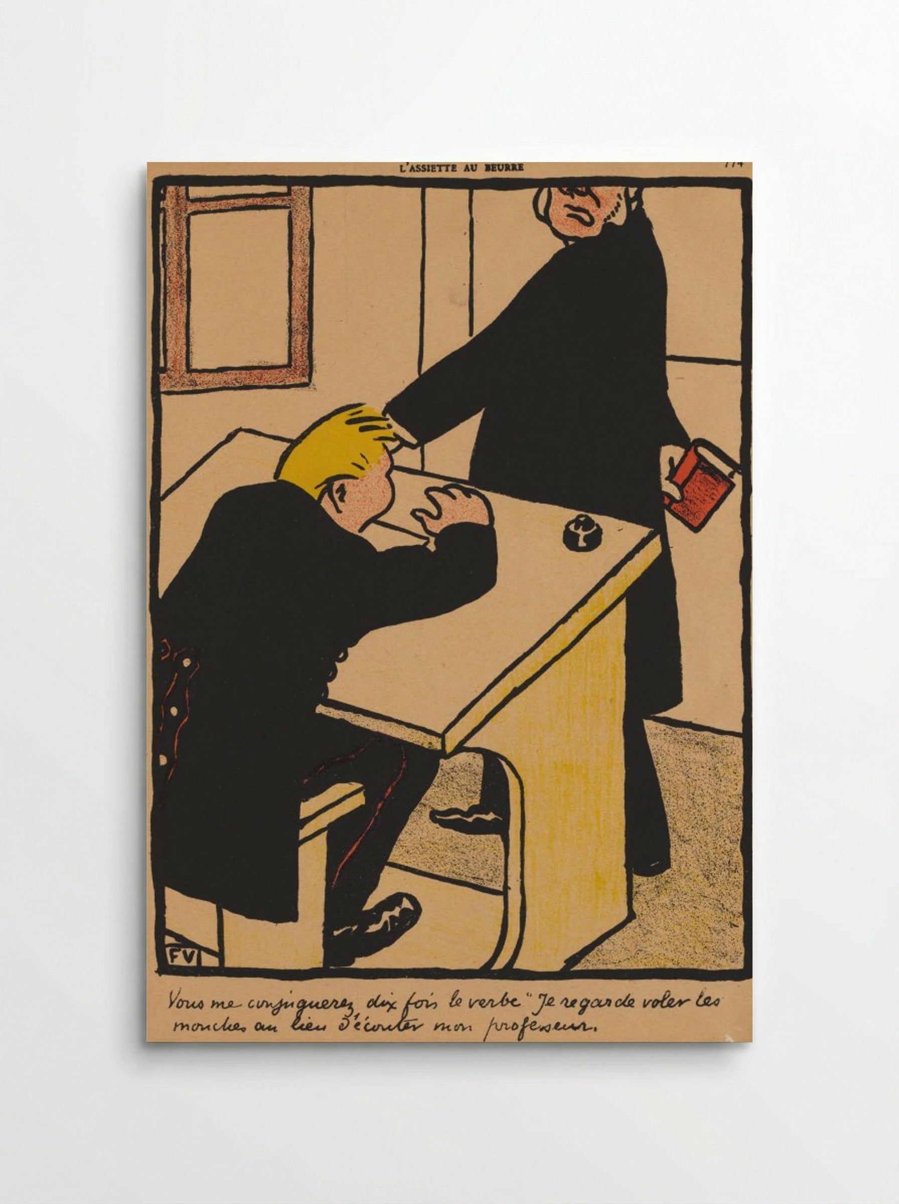 You shall conjugate... - Félix Vallotton - Poster