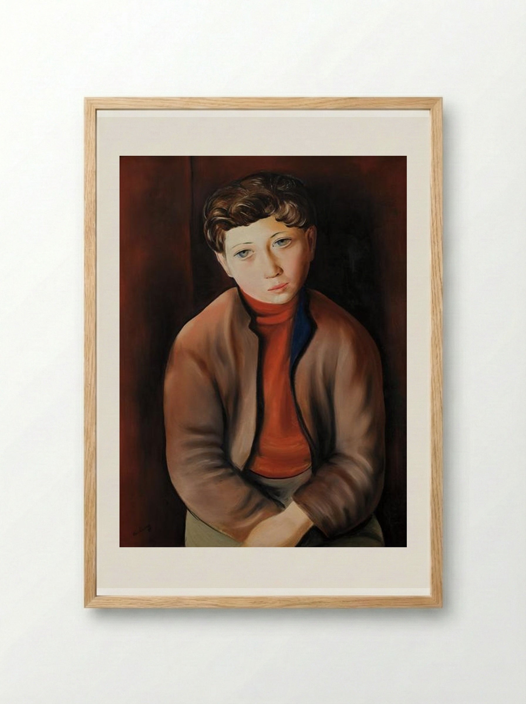 Young Breton - Moïse Kisling - Framed Print Wood