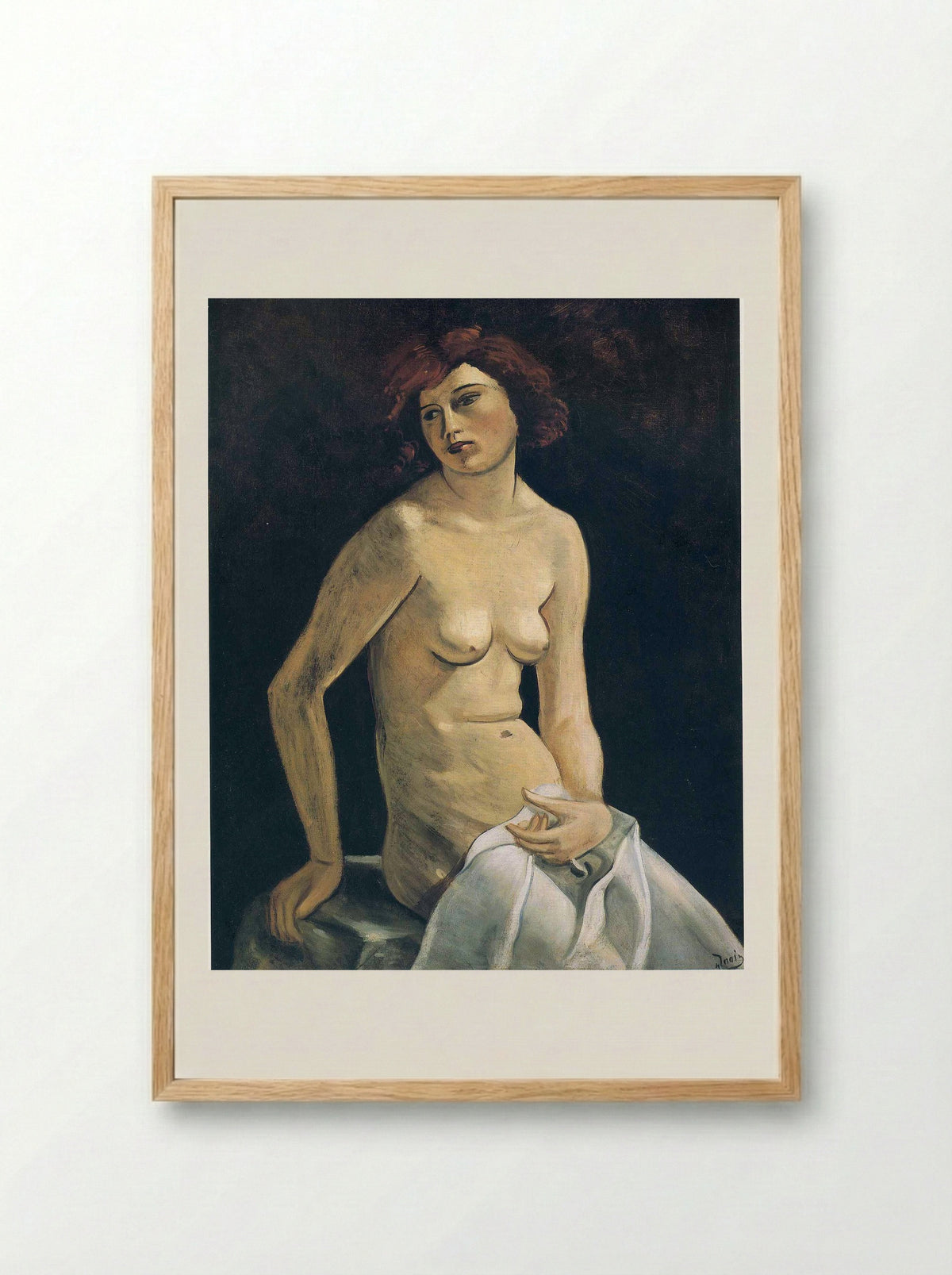 Young Girl - André Derain - Framed Print Wood