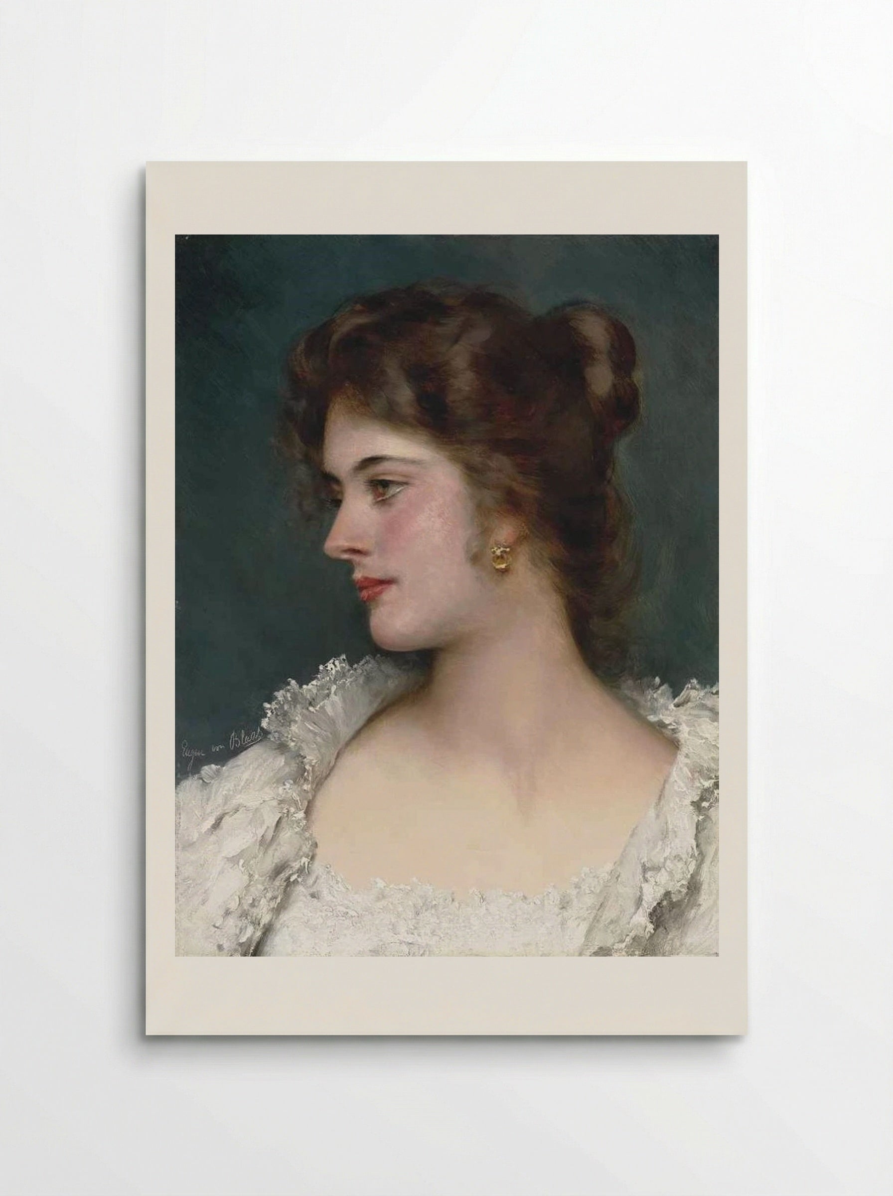 Young Italian Beauty - Eugene de Blaas - Poster