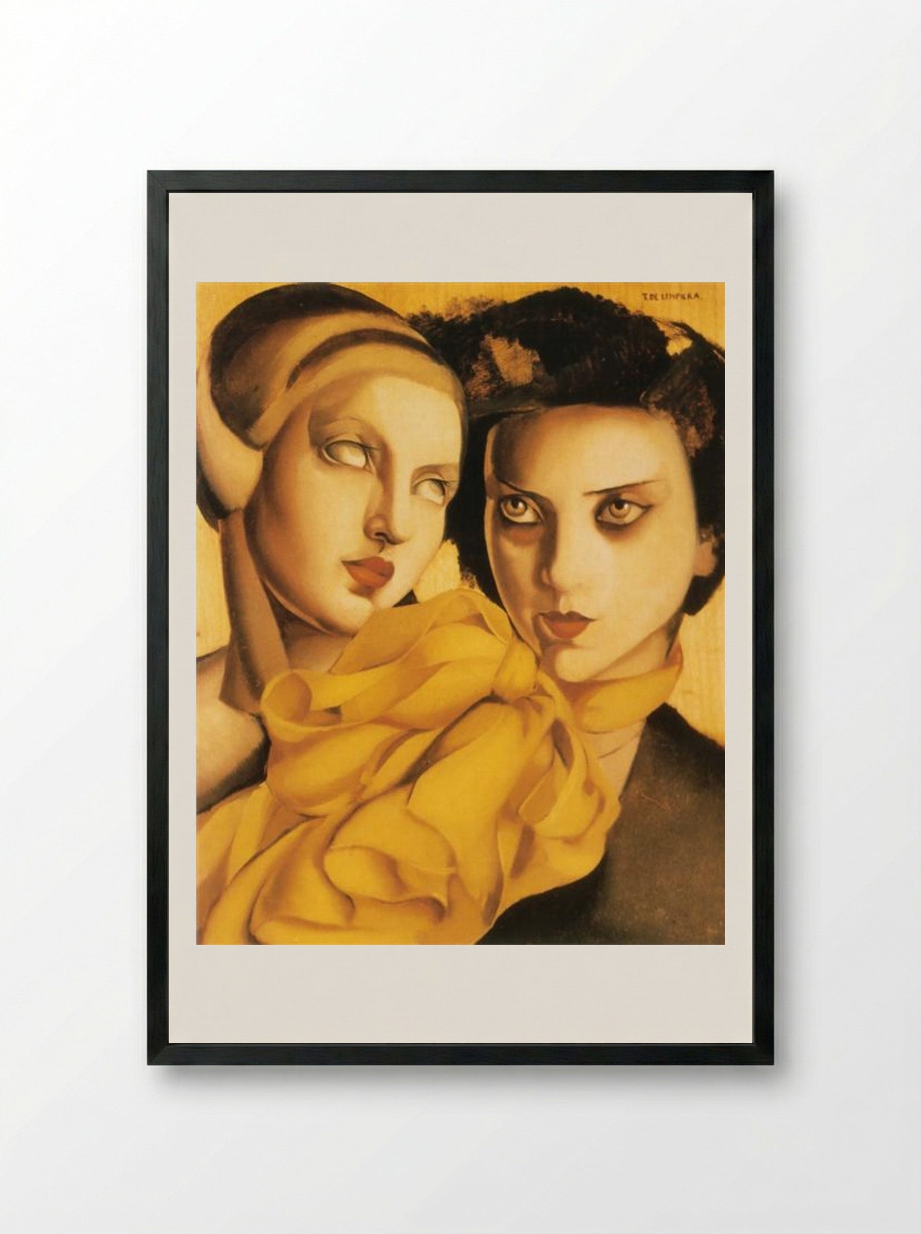 Young Ladies - Tamara de Lempicka - Framed Print Black