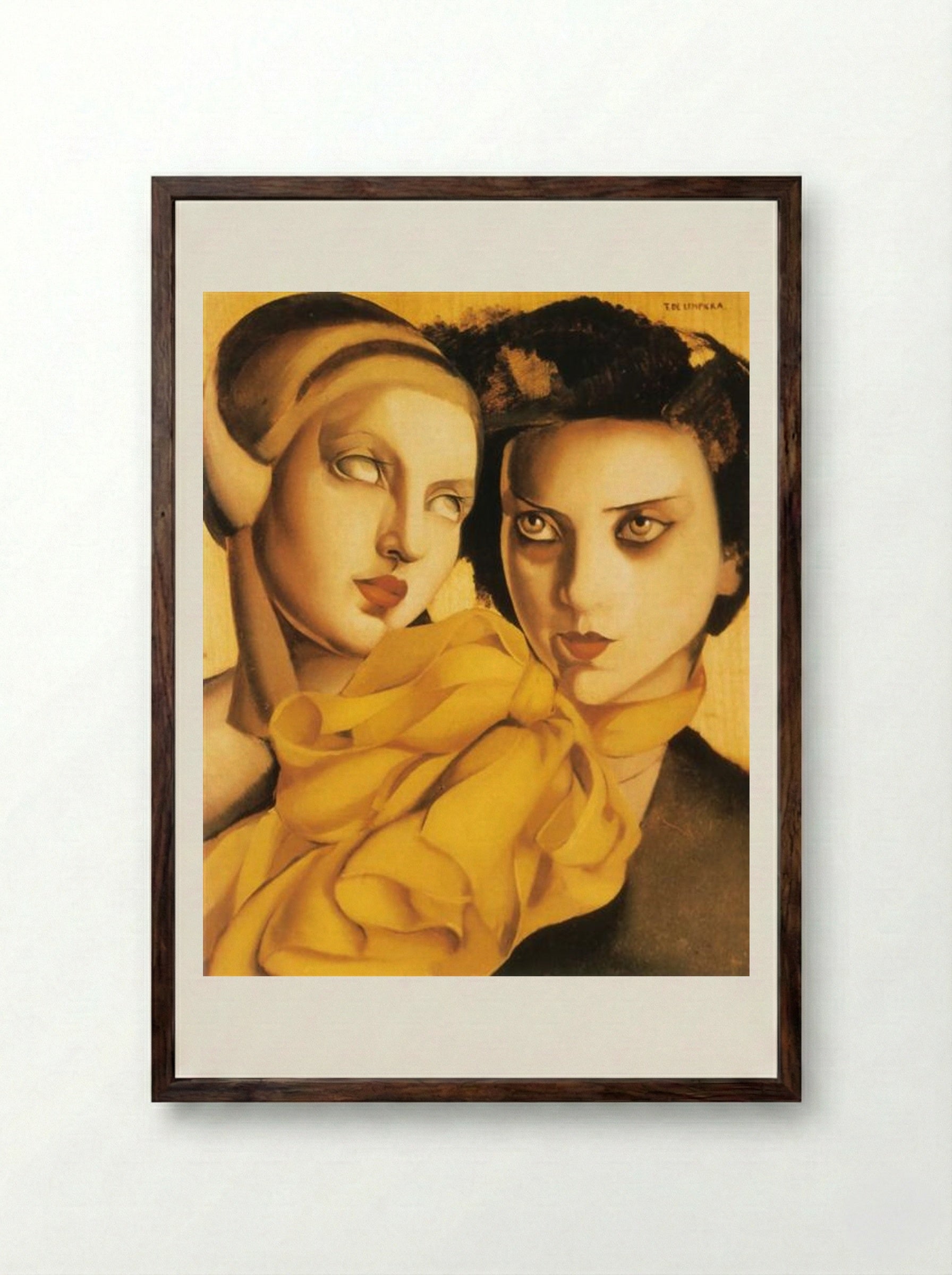 Young Ladies - Tamara de Lempicka - Framed Print Dark Wood