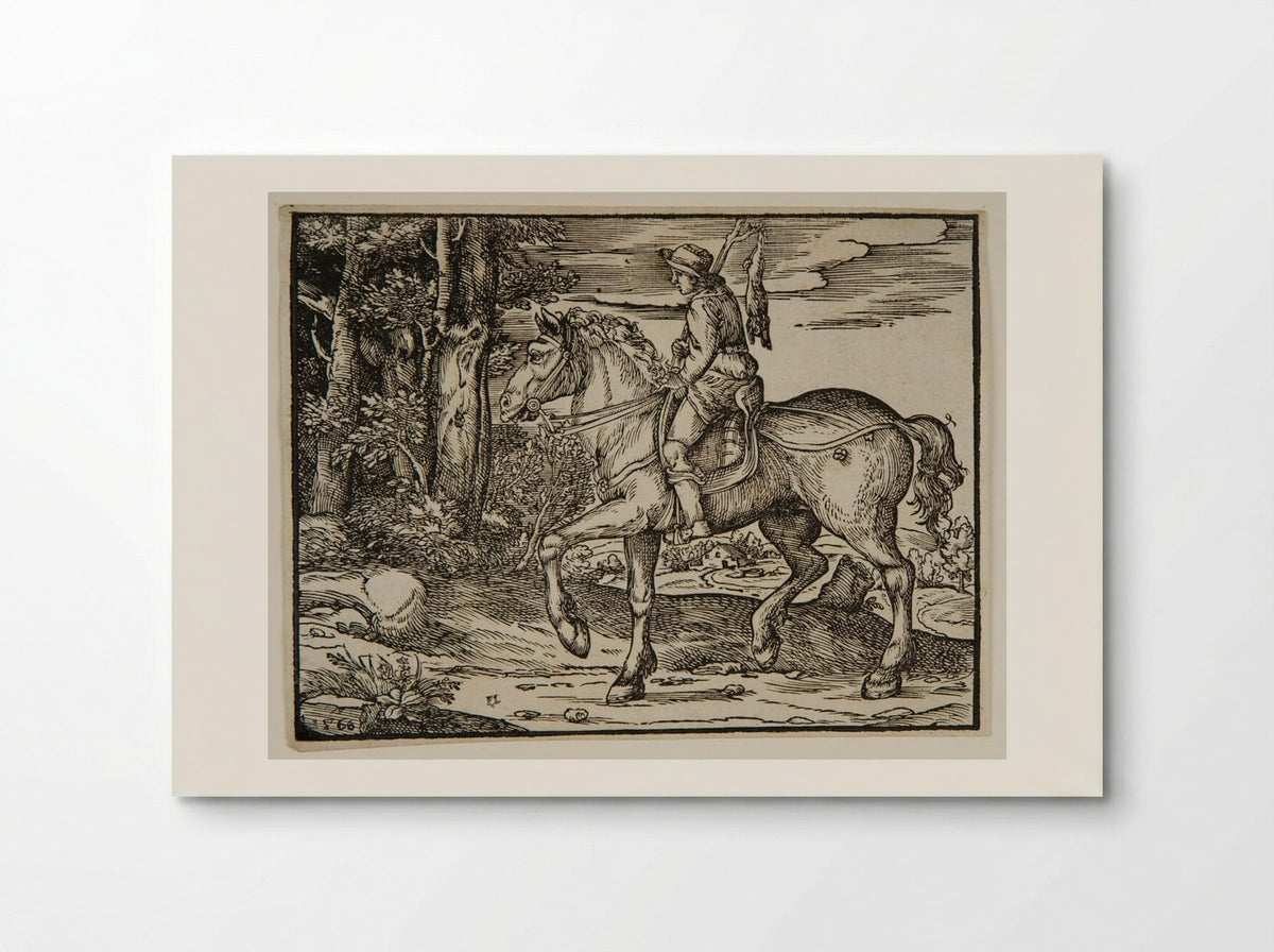Young Peasant on Horseback - Nicolò Boldrini - Poster