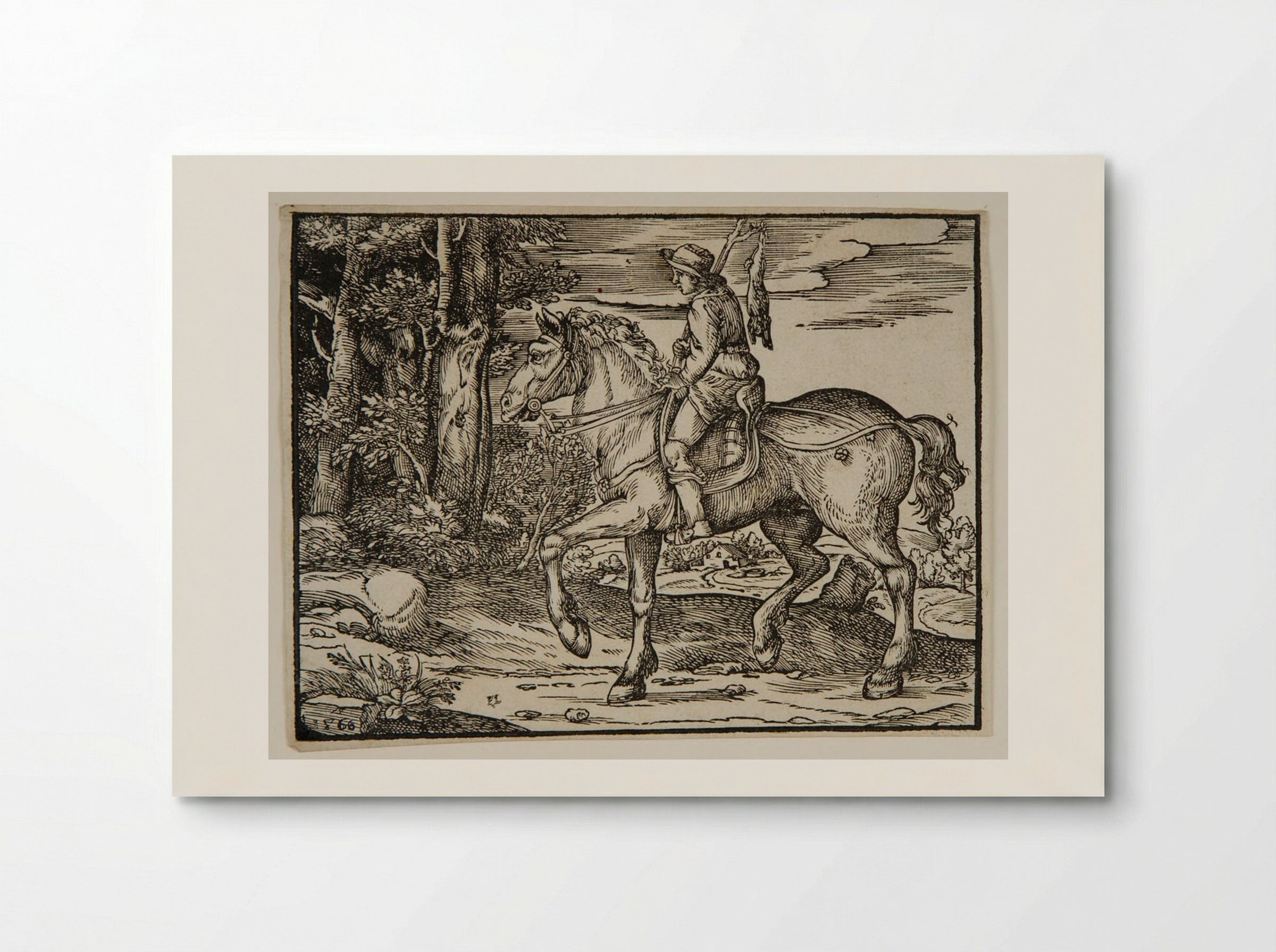 Young Peasant on Horseback - Nicolò Boldrini - Poster