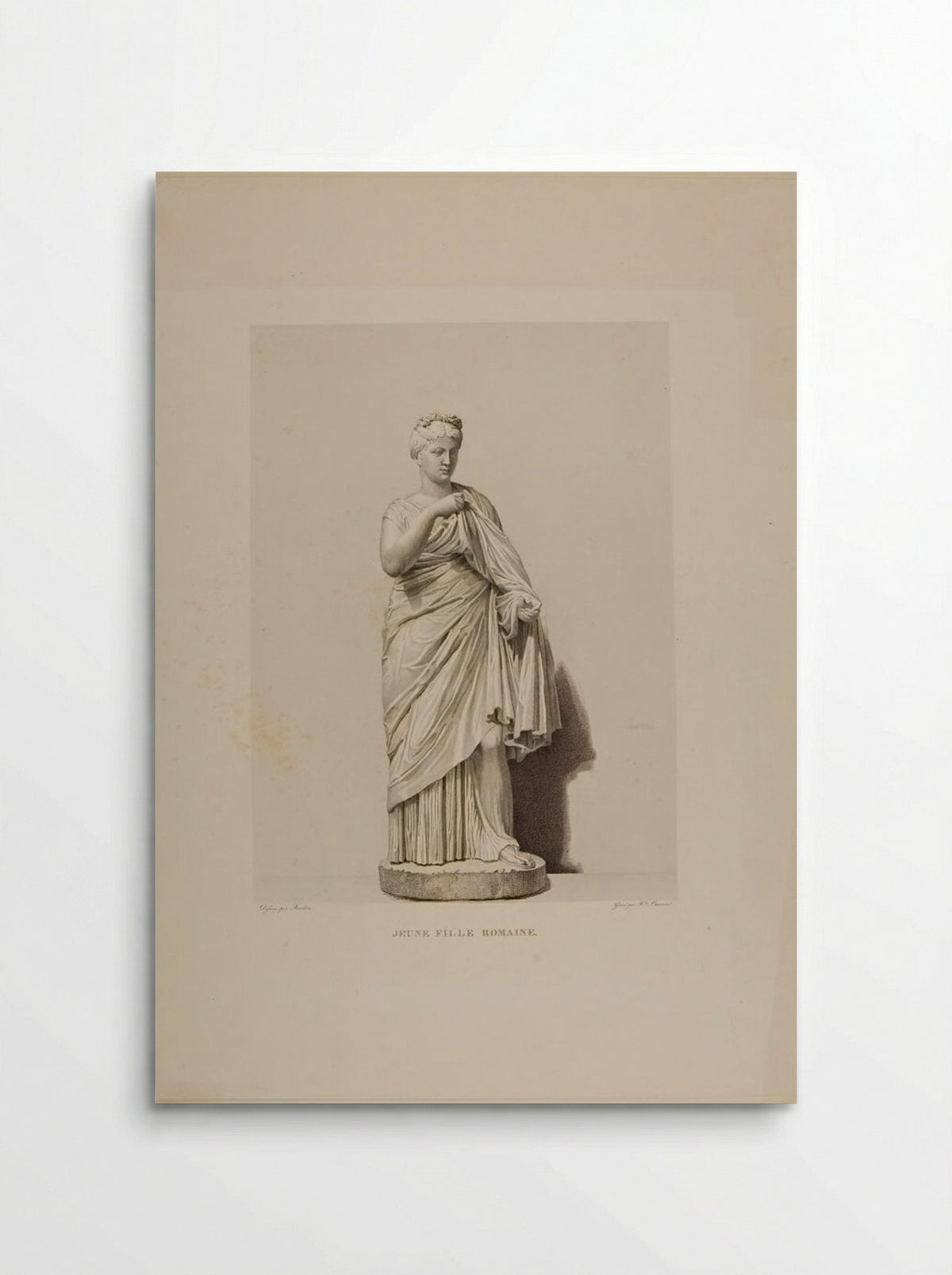 Young Roman Girl - Pierre Louis Henri Laurent - Poster