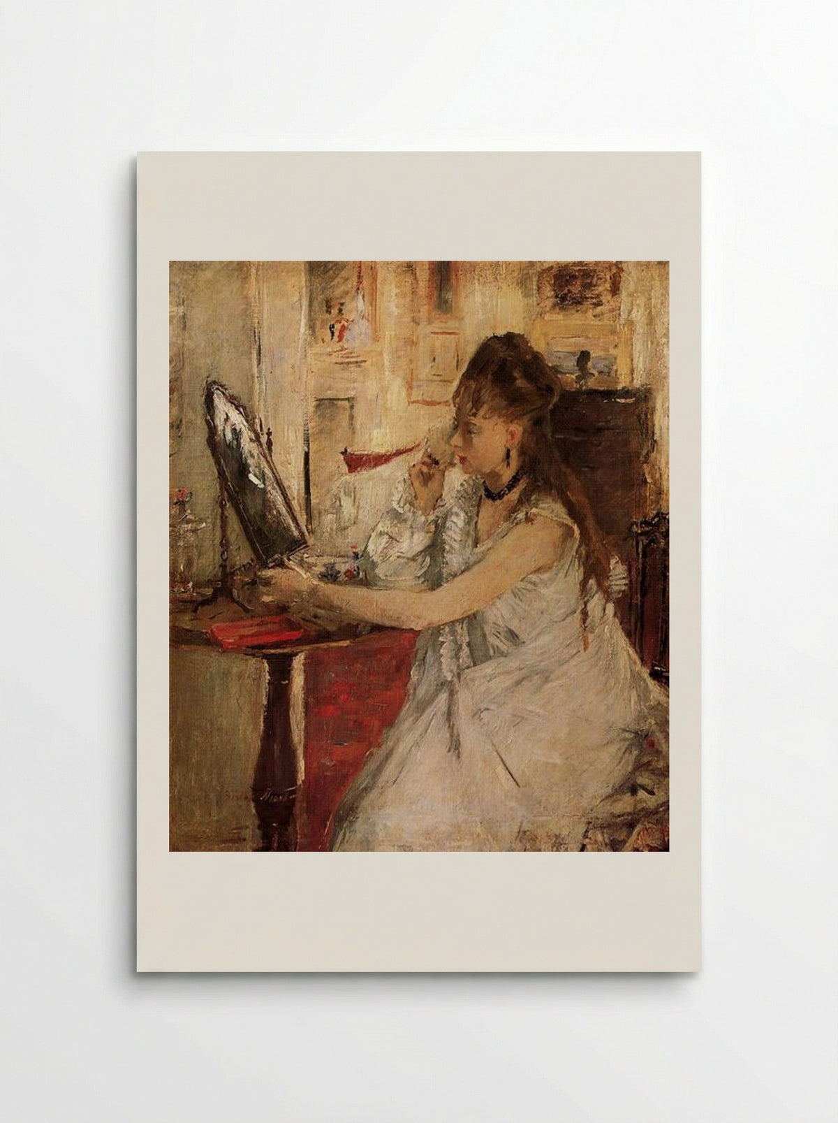 Young Woman Powdering her Face - Berthe Morisot - Poster