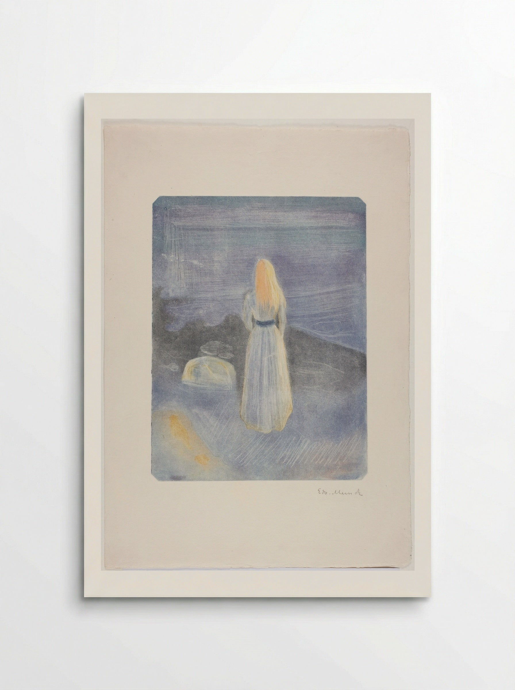 Young Woman on the Beach - Edvard Munch - Poster