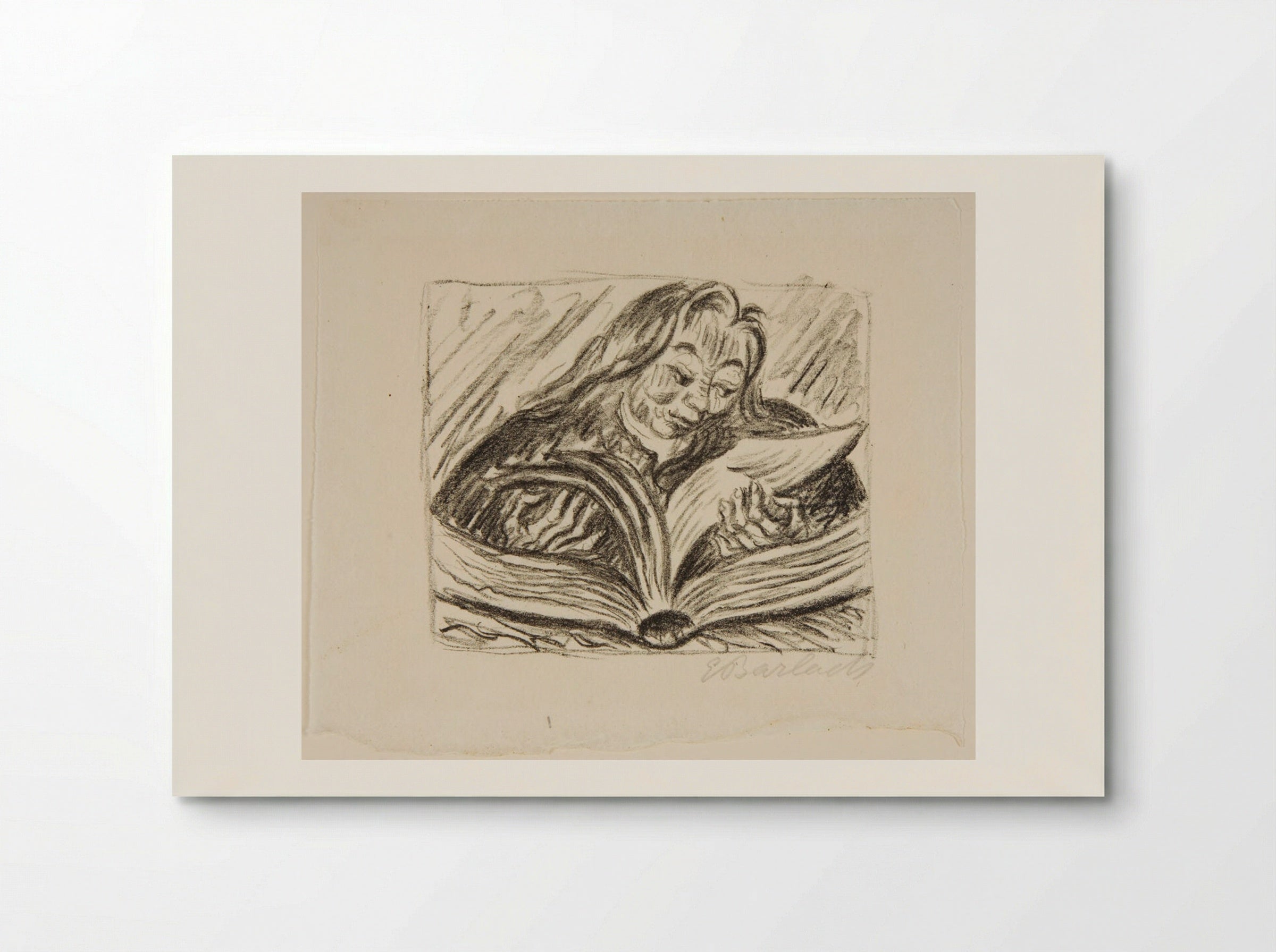 Youth Reading - Ernst Barlach - Poster