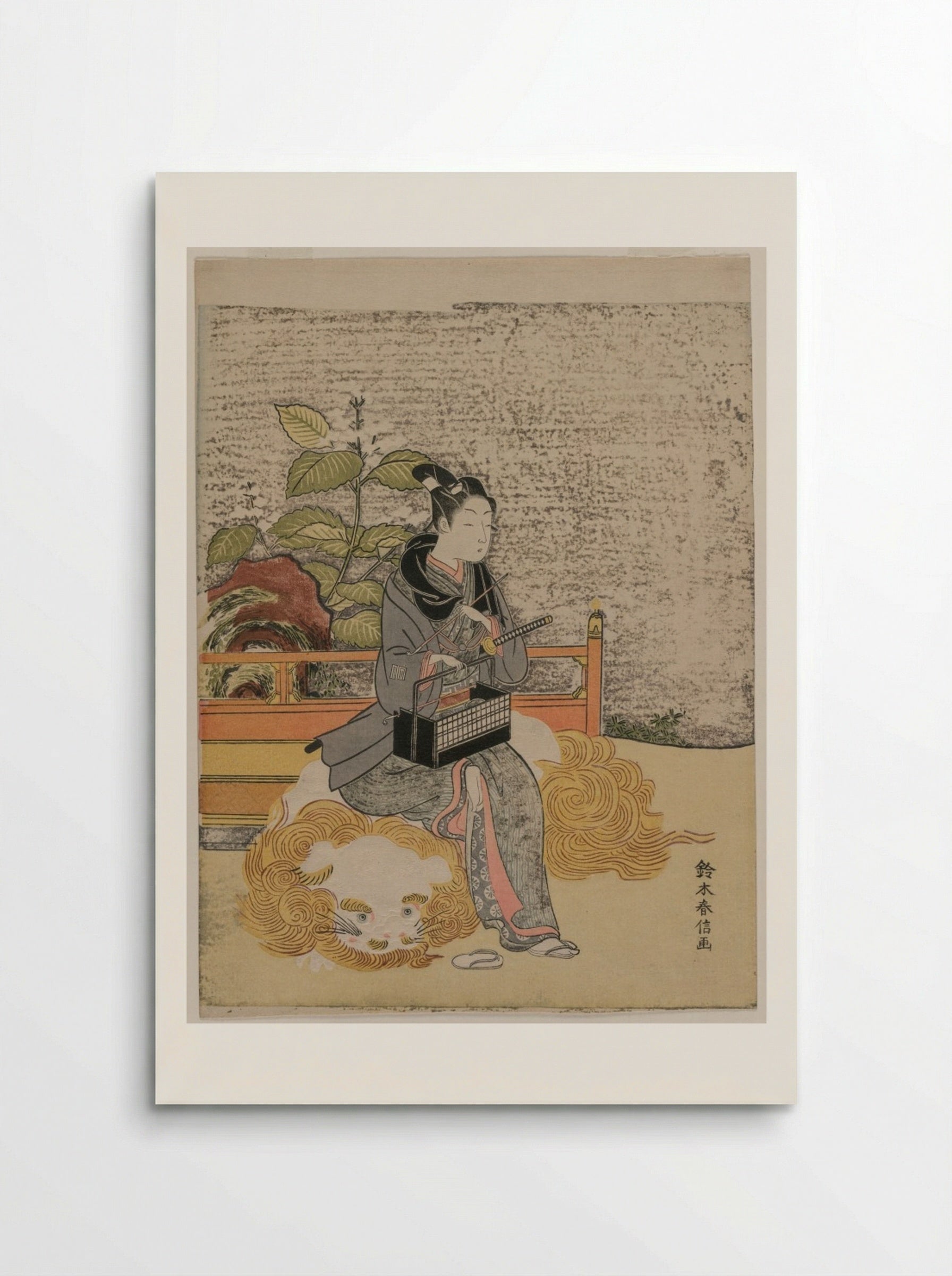 Youth as a Stand-in Monju - Suzuki Harunobu - Poster