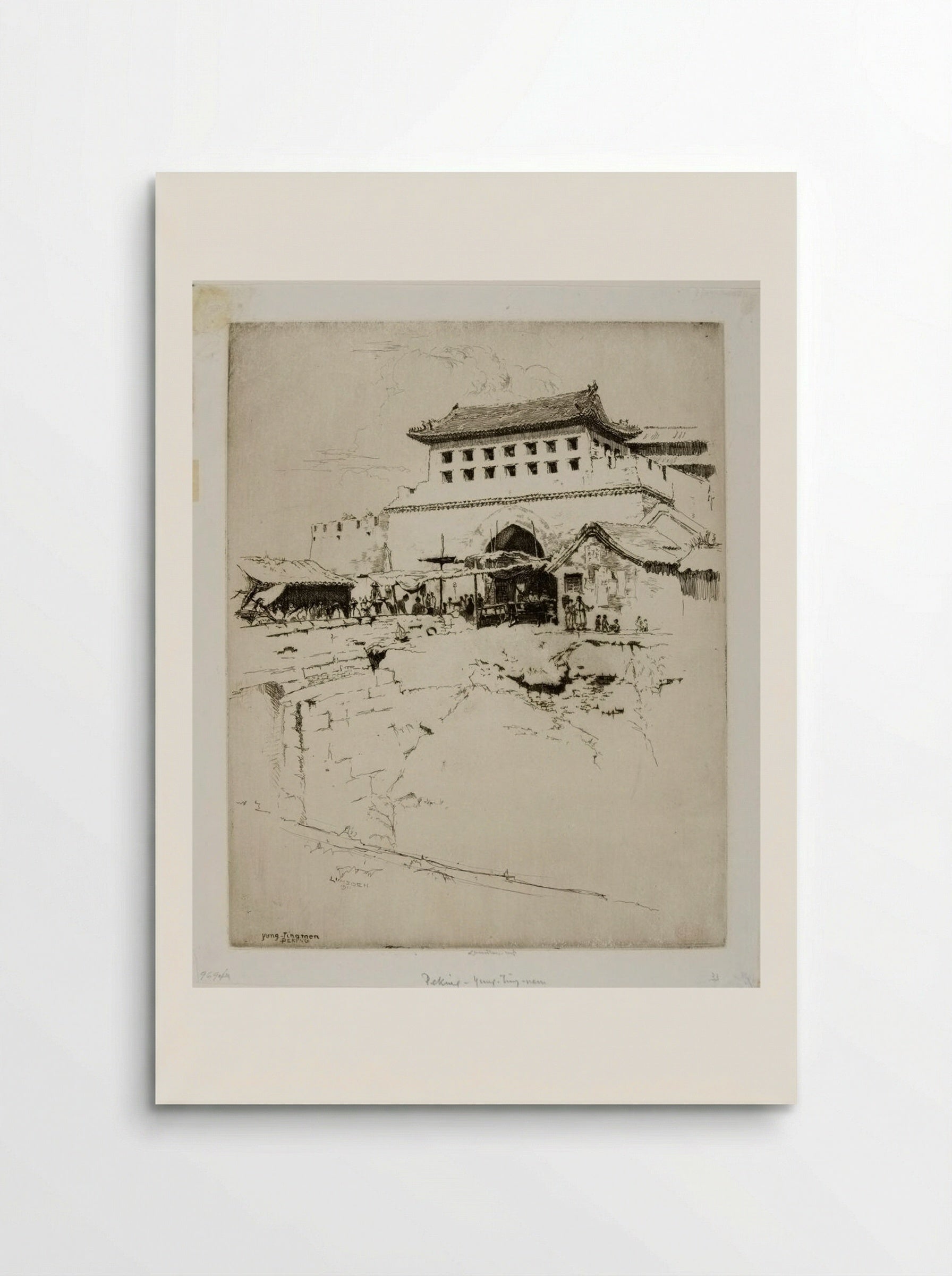 Yung Tingmen, Peking - Ernest Stephen Lumsden - Poster