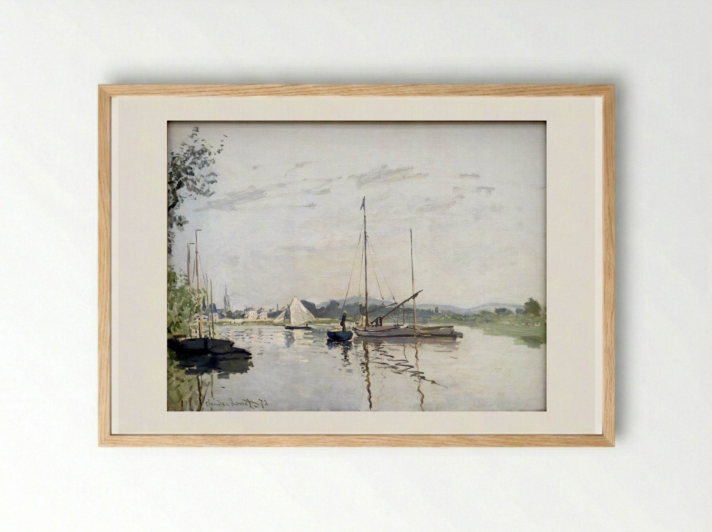 Zaandam - Claude Monet - Framed Print Wood