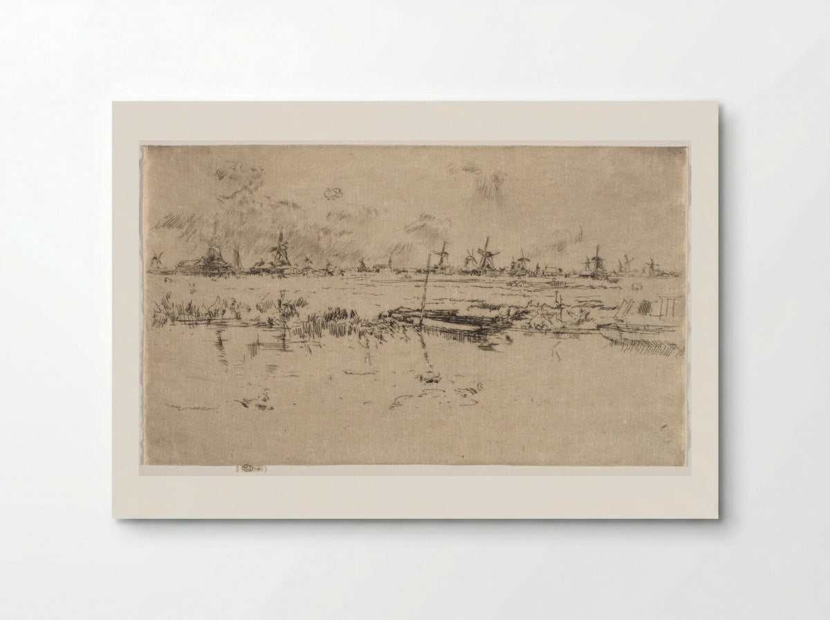 Zaandam - James McNeill Whistler - Poster
