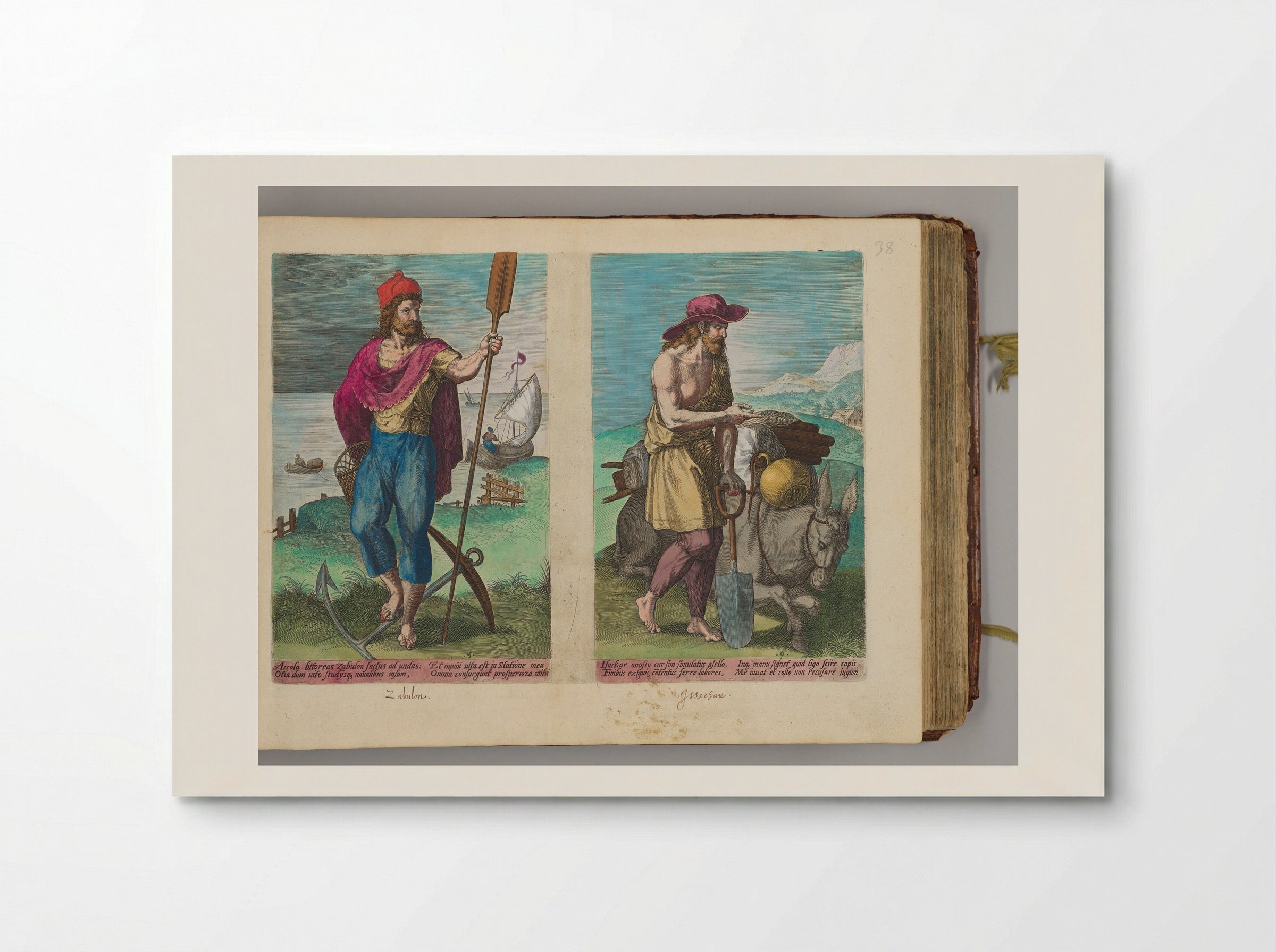 Zabulon and Issachar - Johann Sadeler I - Poster