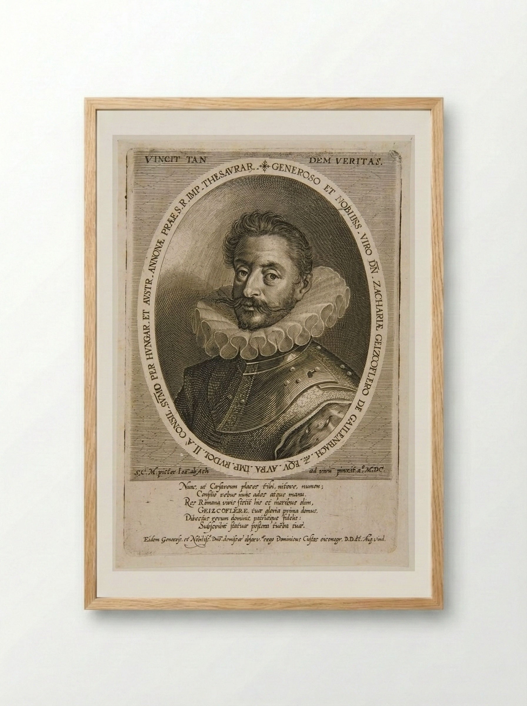 Zacharias Geizkofler - Dominicus Custos - Framed Print Wood