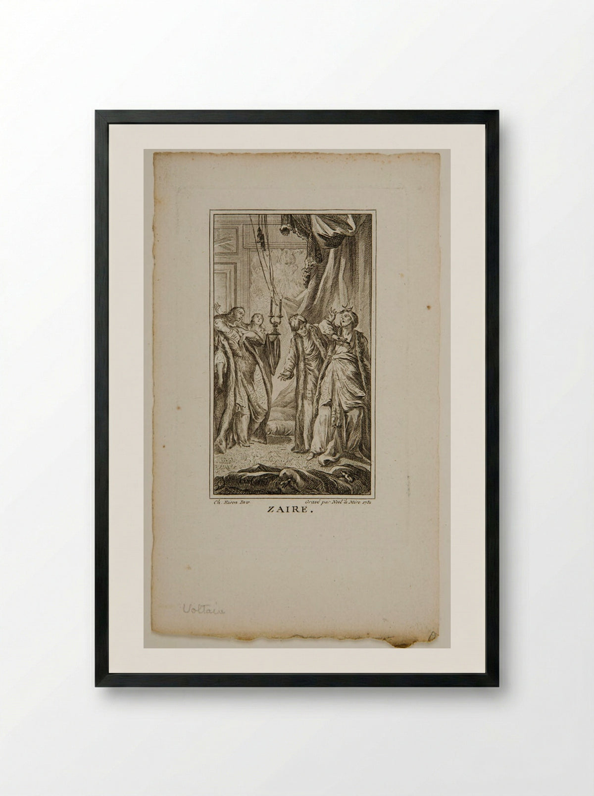 Zaire - Noël Le Mire - Framed Print Black