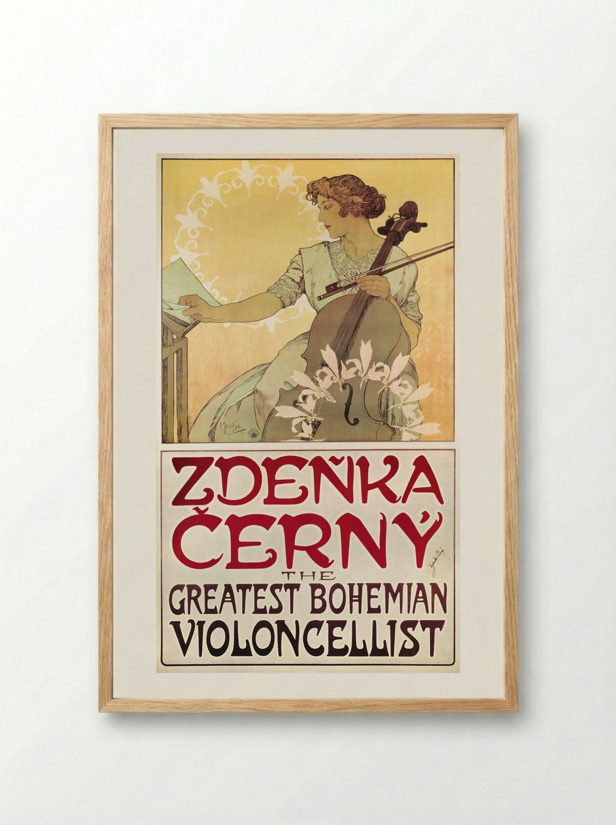 Zdenka Cerny - Alphonse Mucha - Framed Print Wood
