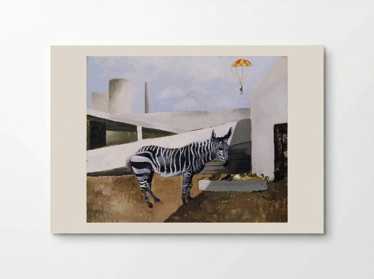 Zebra and Parachute - Christopher Wood - Poster