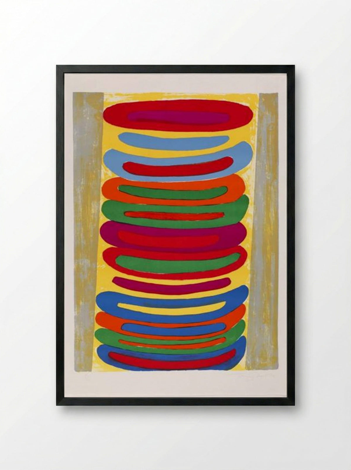 Zebra - Terry Frost - Framed Print Black