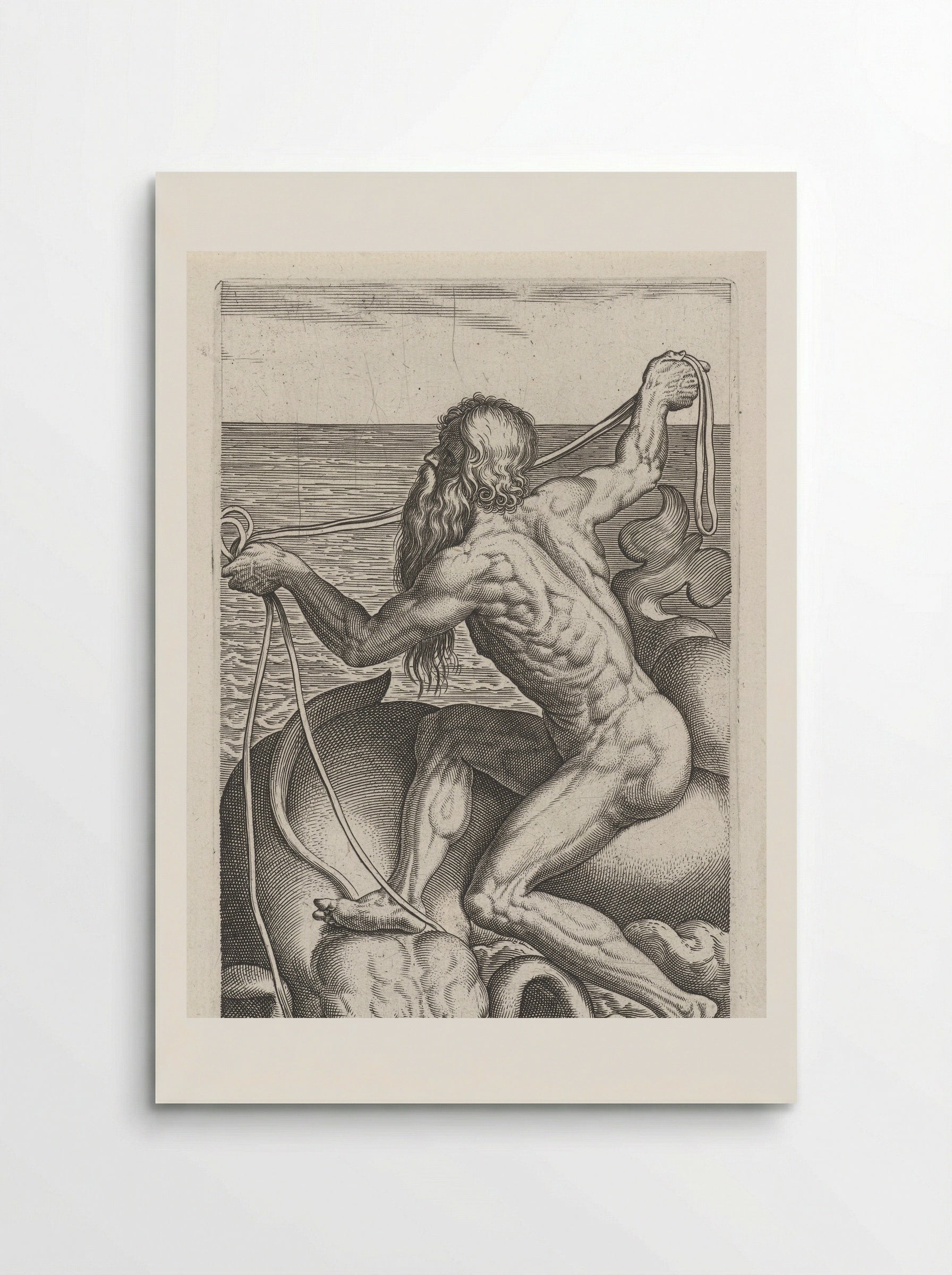 Zeegod Oceanus - Philips Galle - Poster