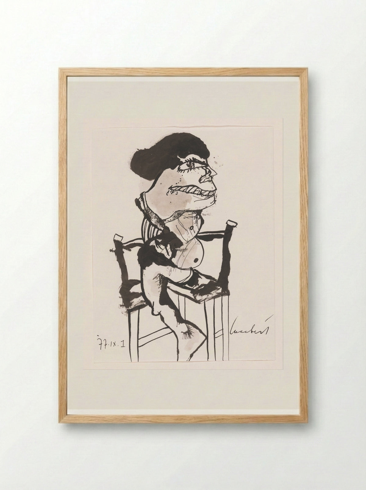 Zeemeermin - Lucebert - Framed Print Wood