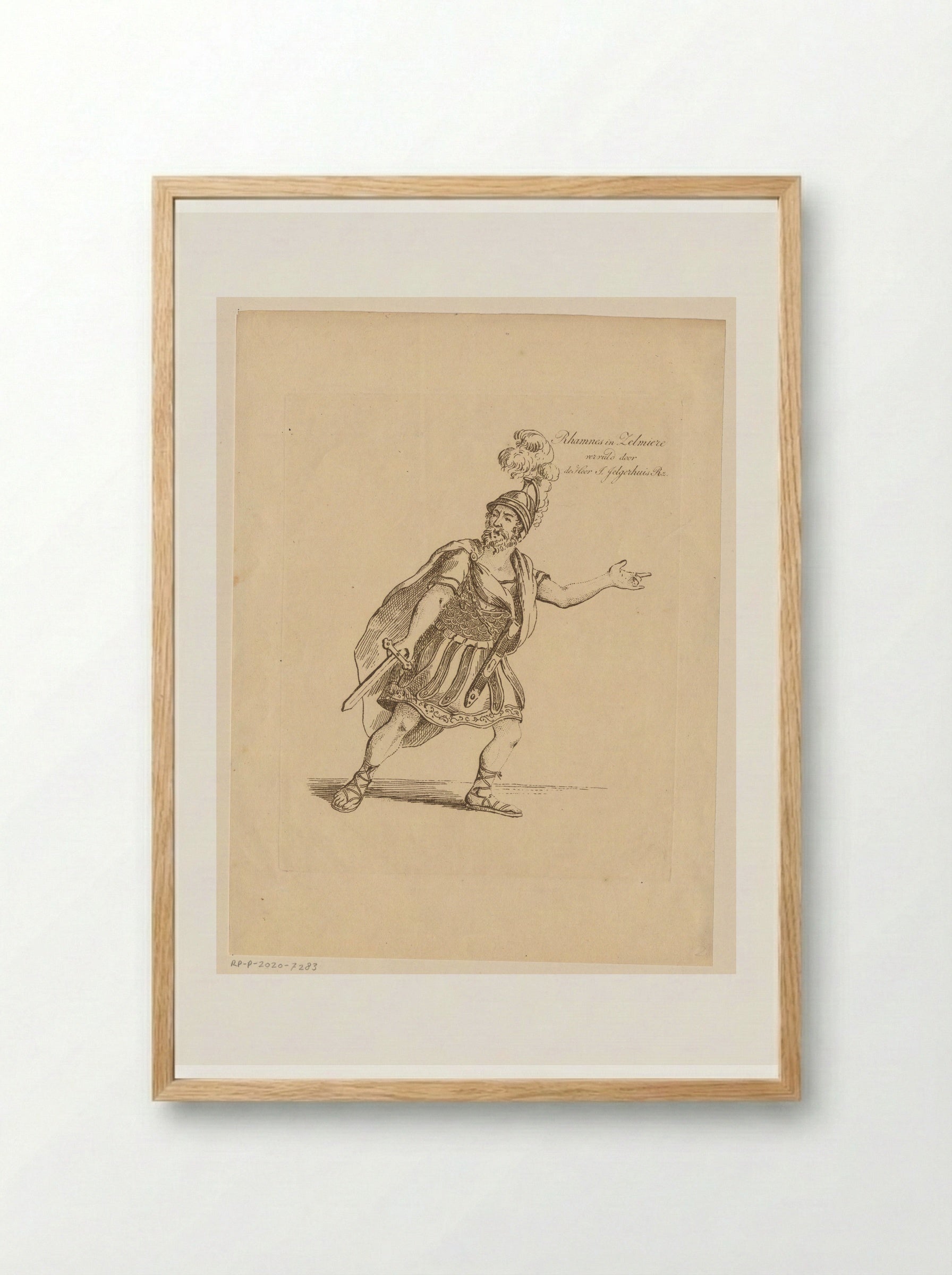 Zelfportret als Rhamnes - Johannes Jelgerhuis - Framed Print Wood